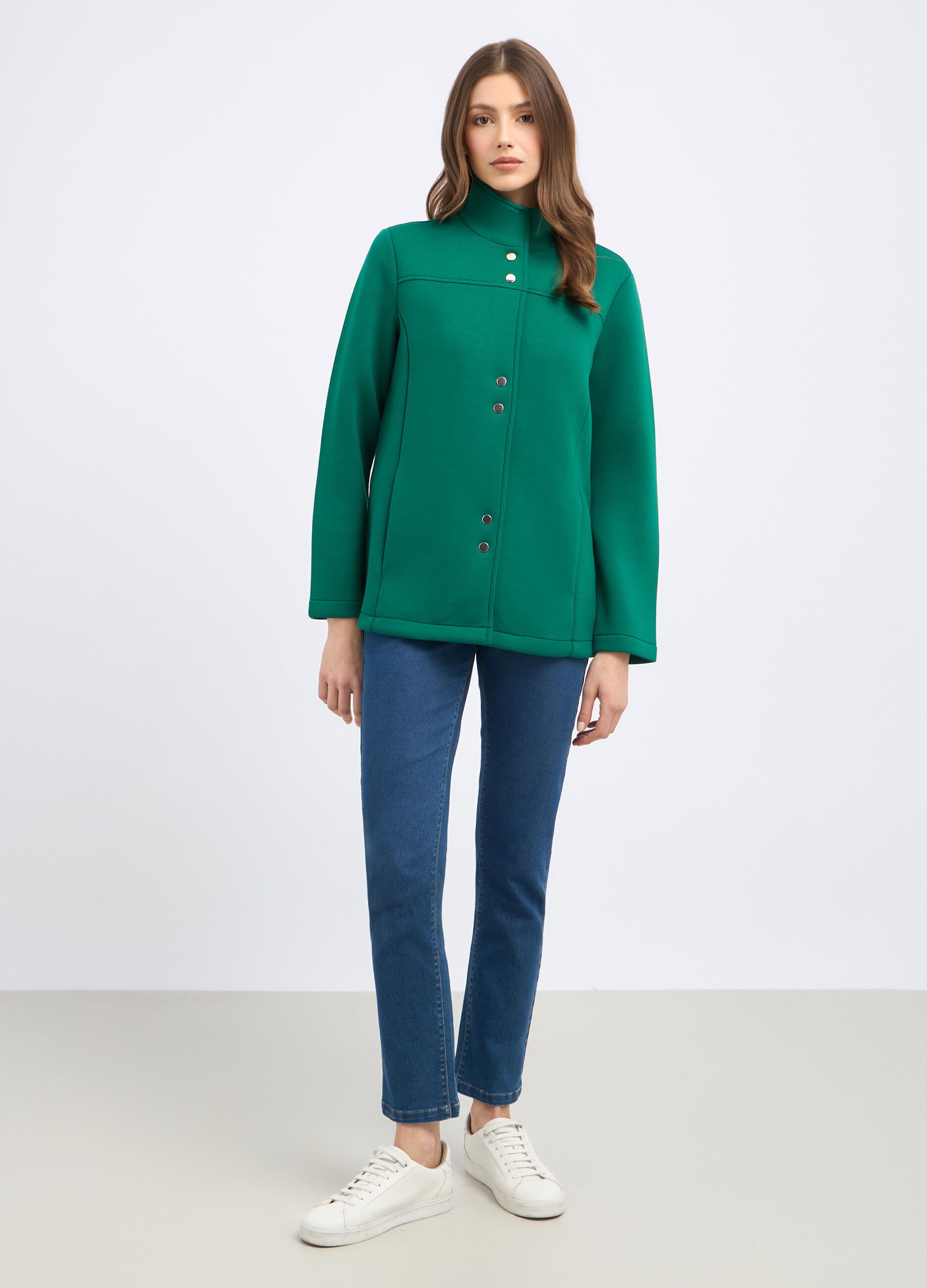 Cappotto in neoprene donna