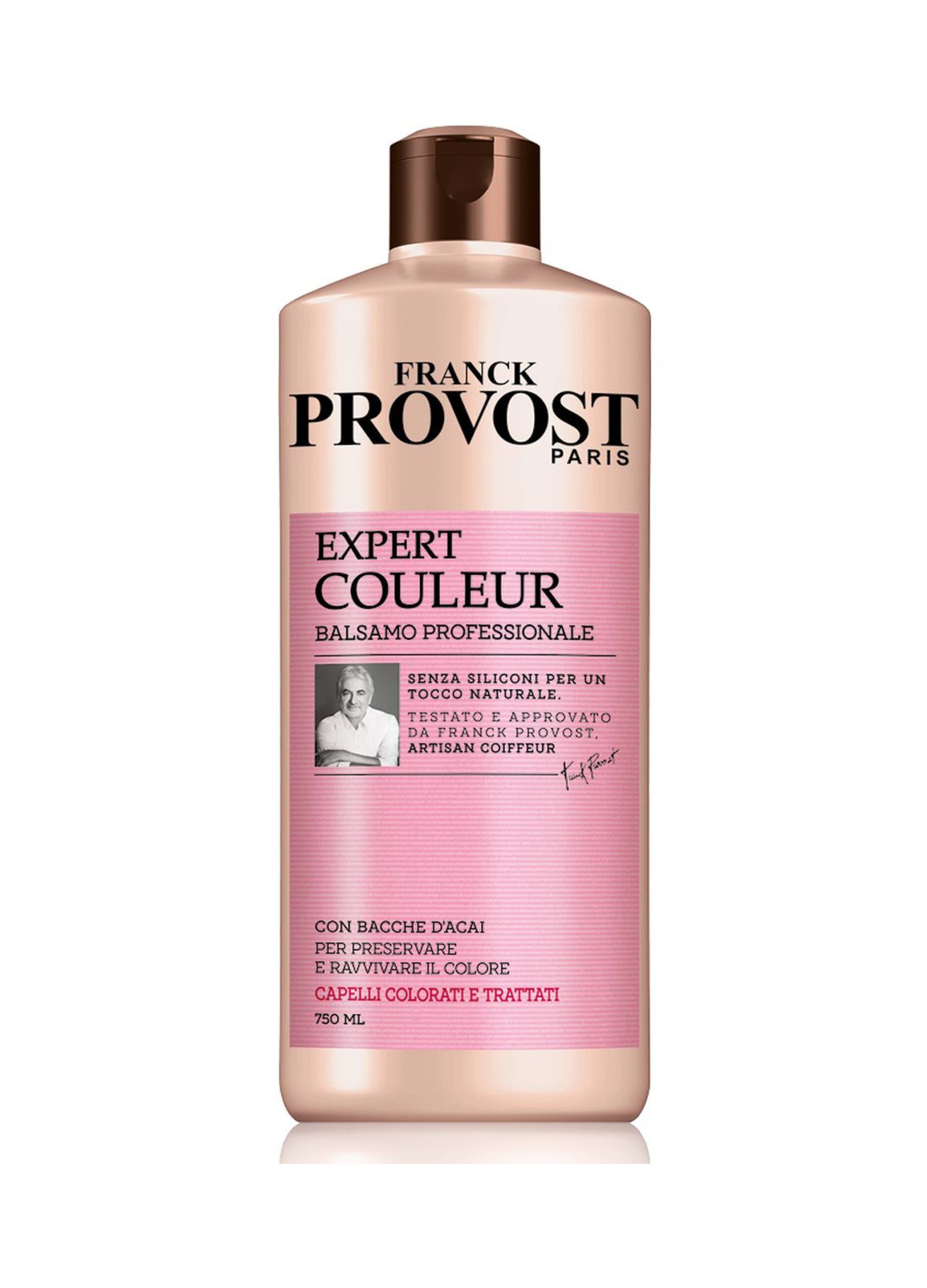 Franck Provost Balsamo Professionale Expert Couleur, Balsamo con Bacche d'Acai per capelli colorati e trattati, , 750 ml.