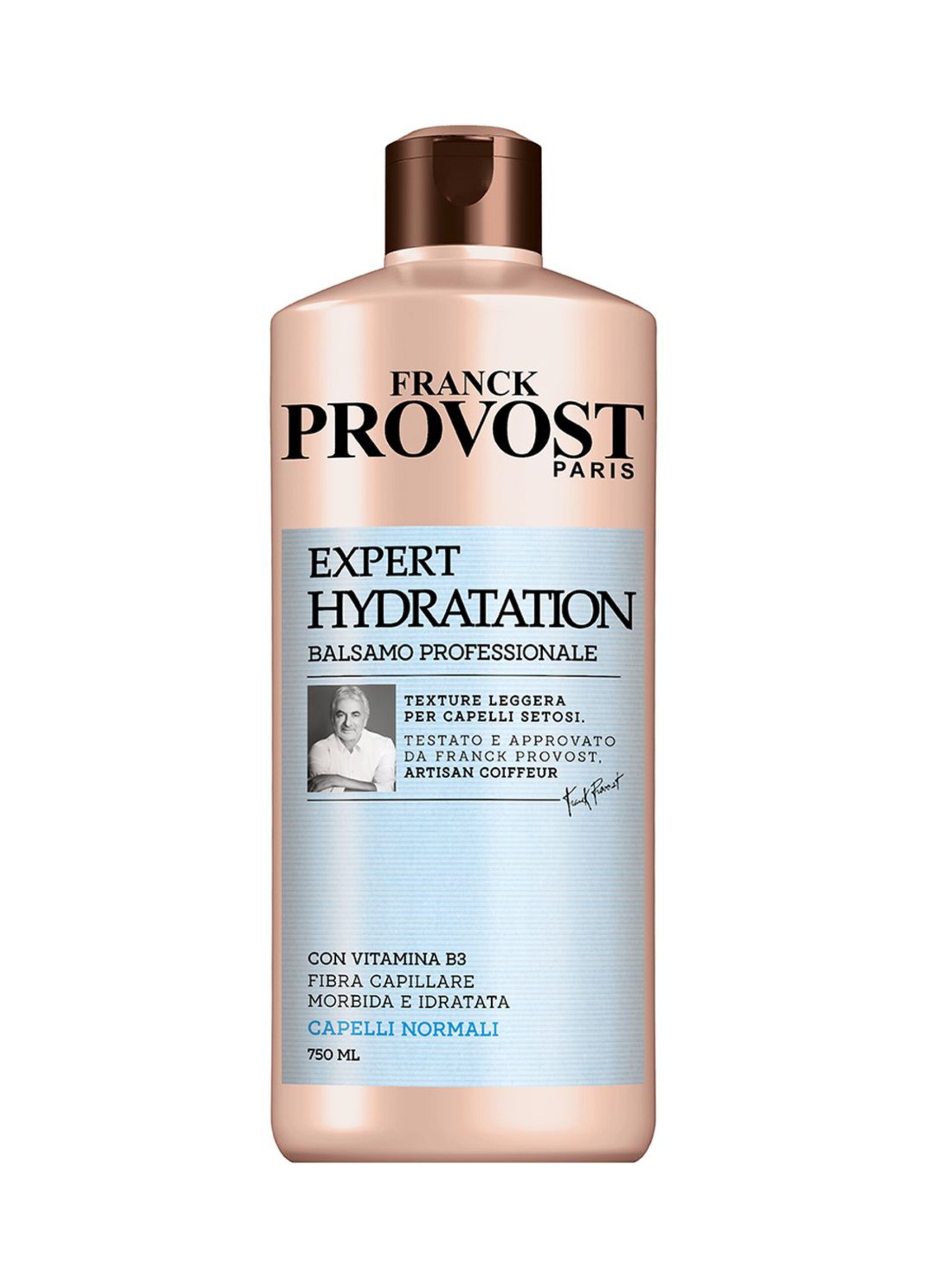 Franck Provost Balsamo Professionale Expert Hydratation, Balsamo con Vitamina B3 per capelli profondamente idratati, , 750 ml.