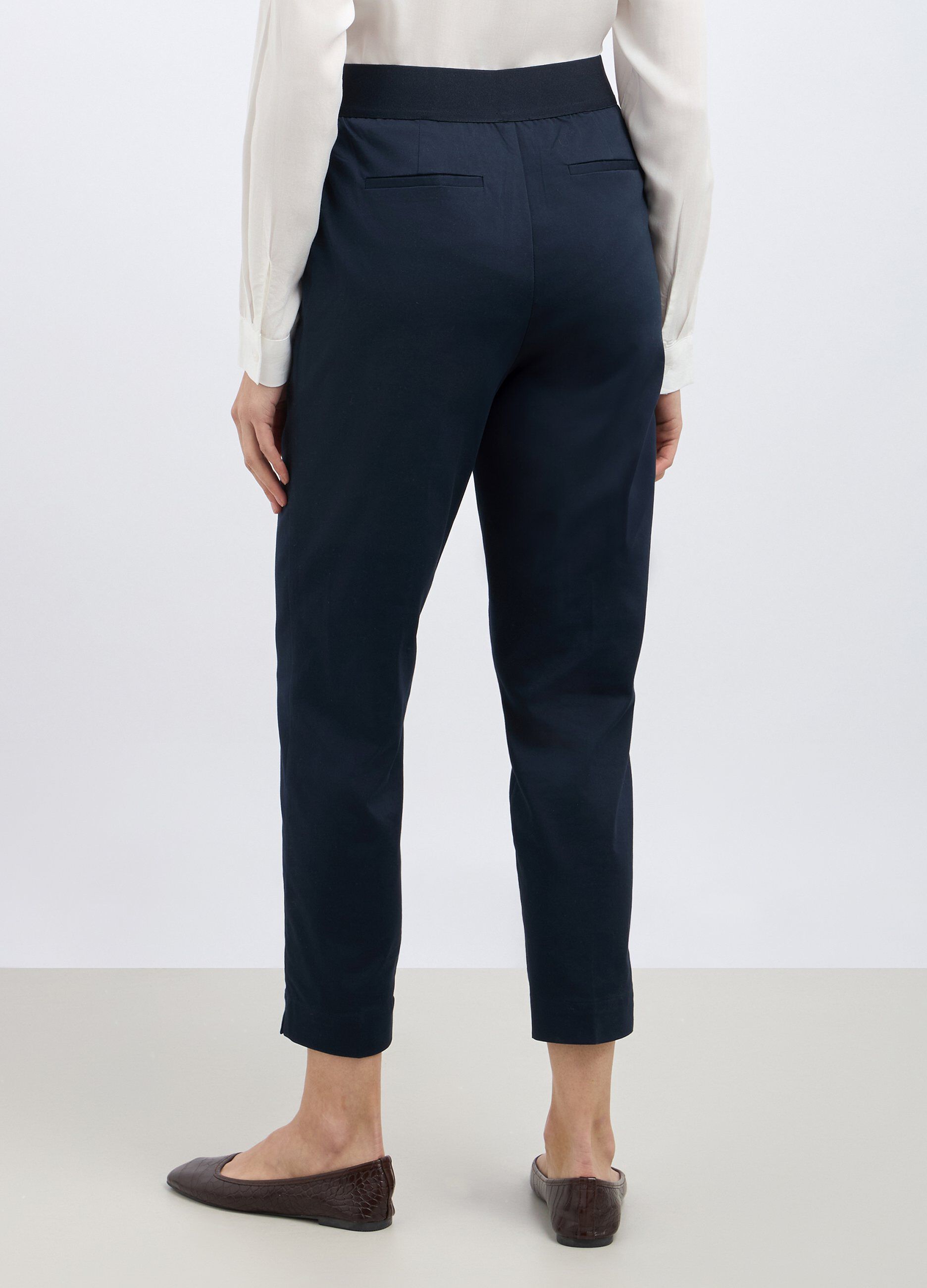 Pantaloni in misto cotone stretch donna 3 Pantaloni in misto cotone stretch donna