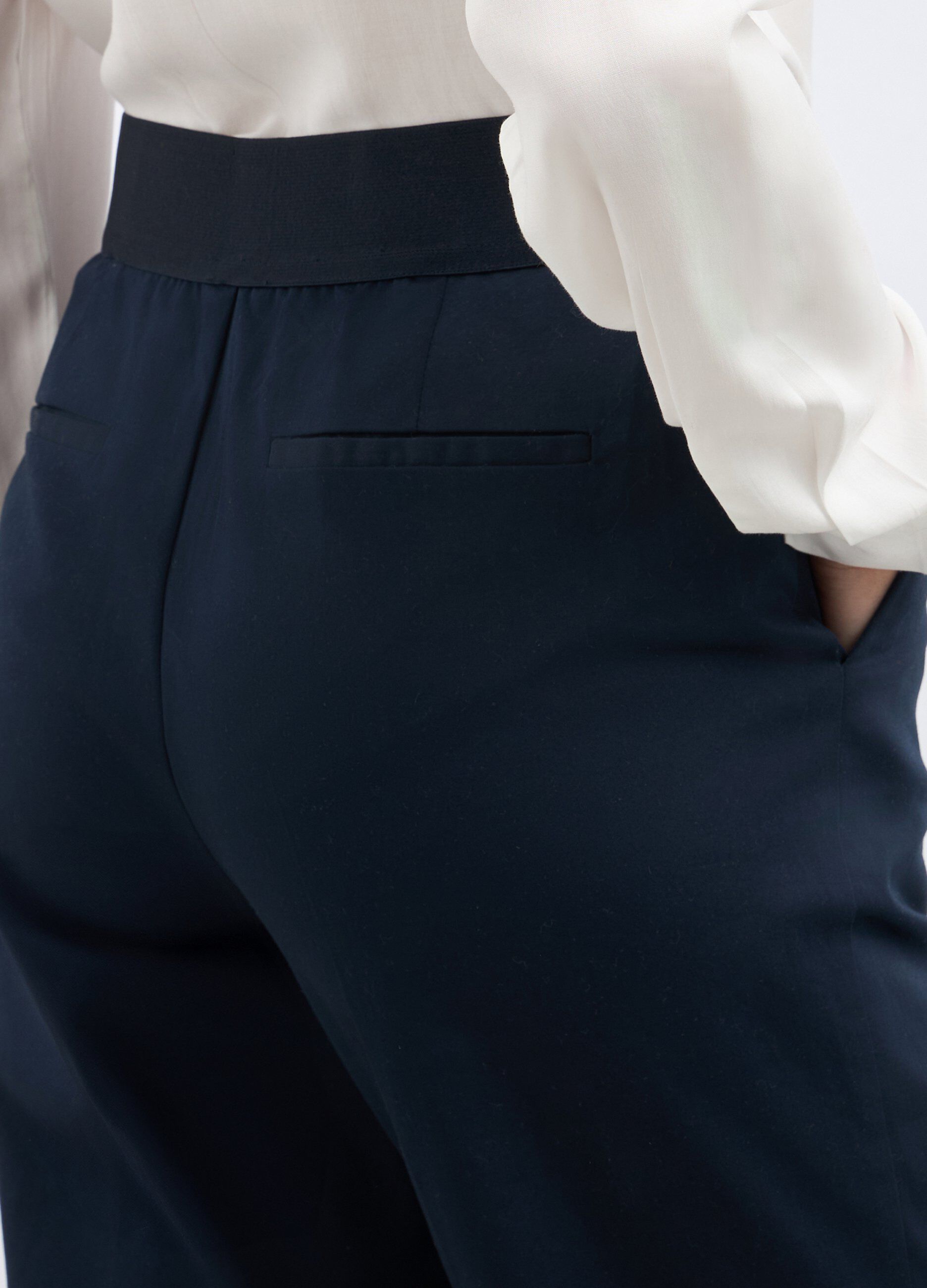 Pantaloni in misto cotone stretch donna 4 Pantaloni in misto cotone stretch donna