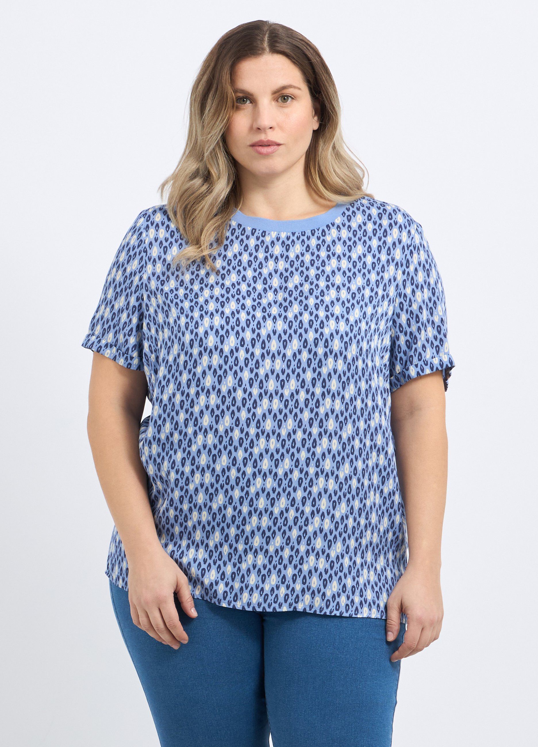 Blusa in pura viscosa donna