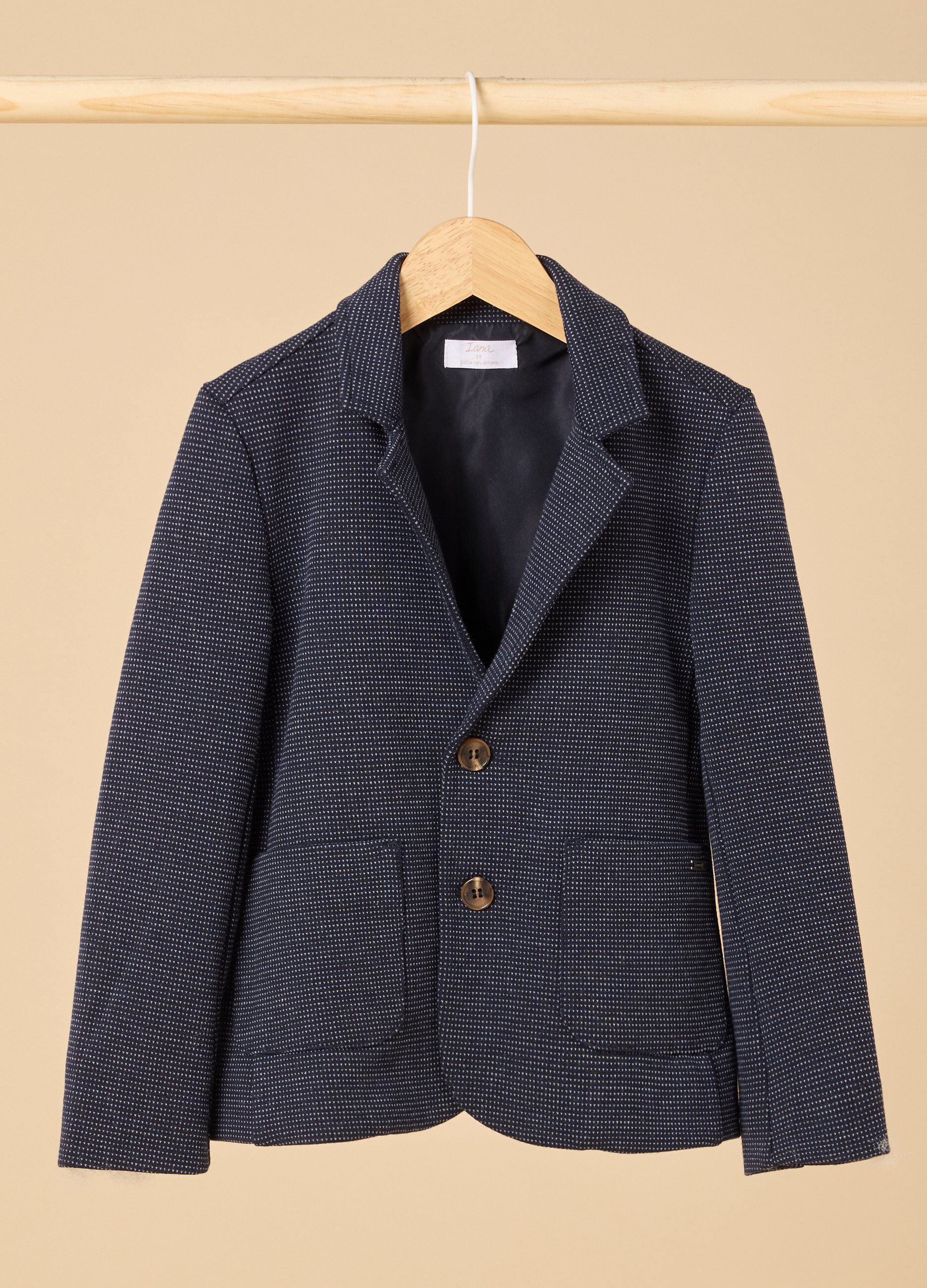 Blazer IANA in misto cotone stretch bambino