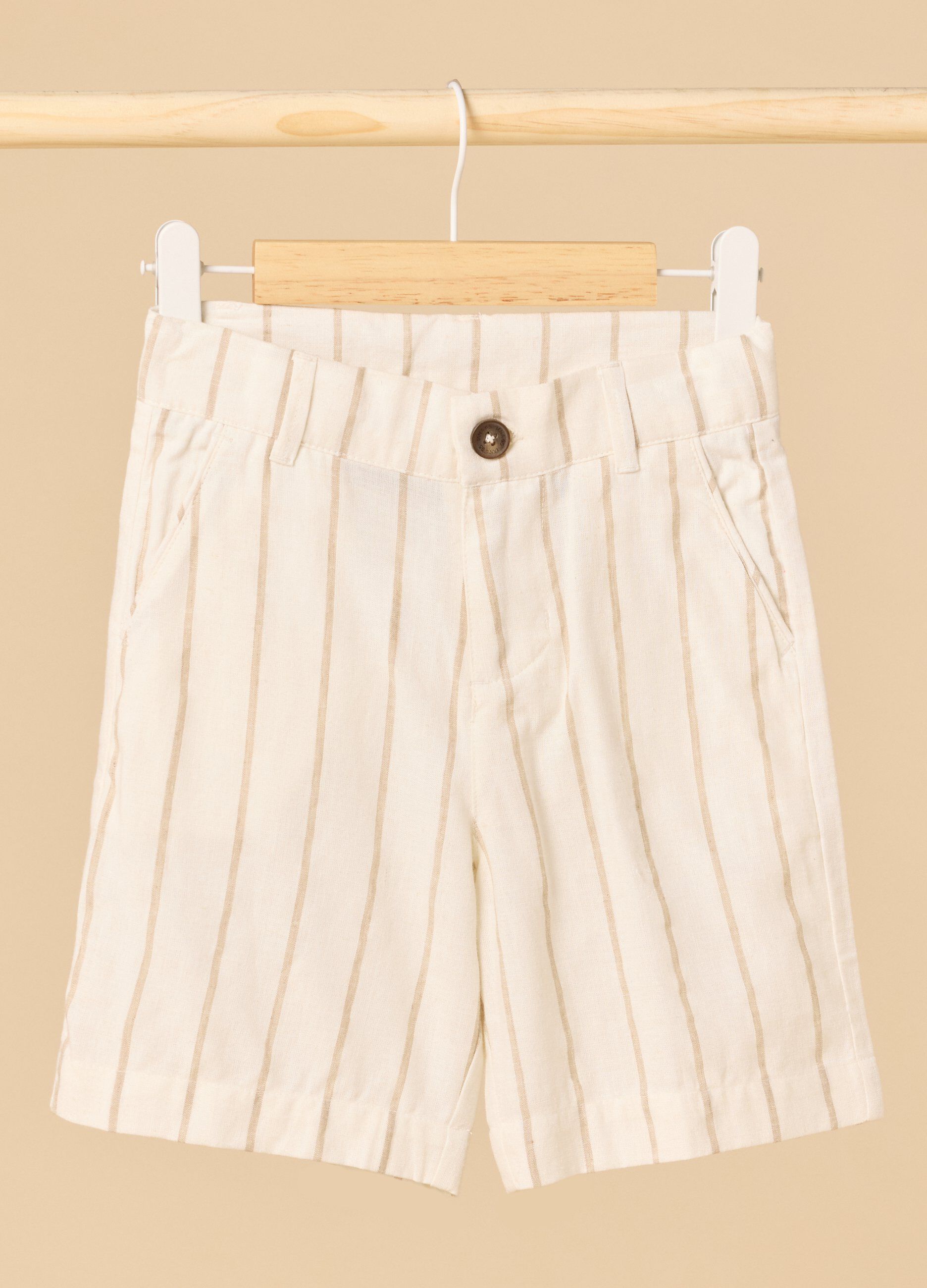 Shorts IANA in misto lino bambino