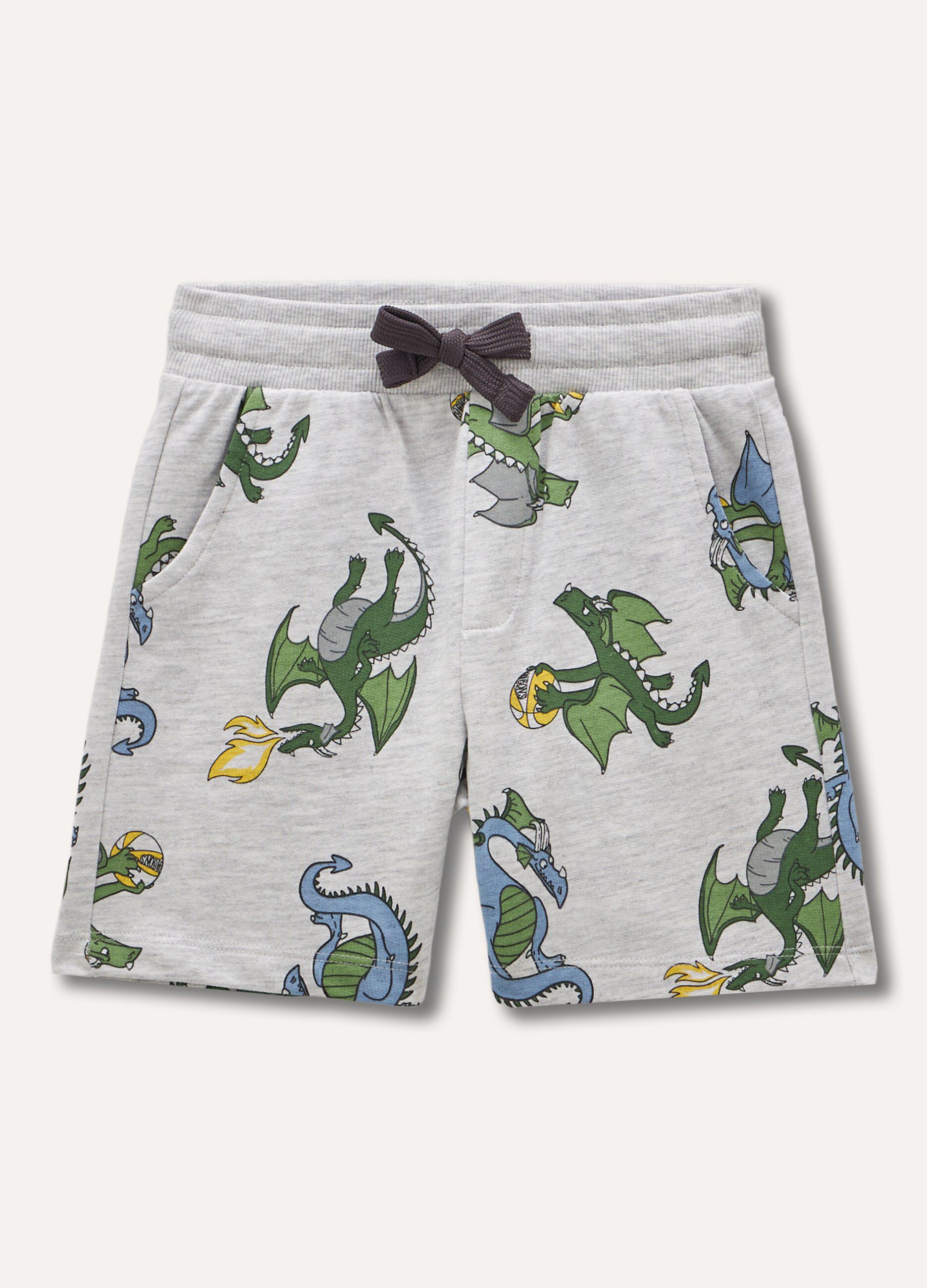 Shorts in cotone stampato bambino