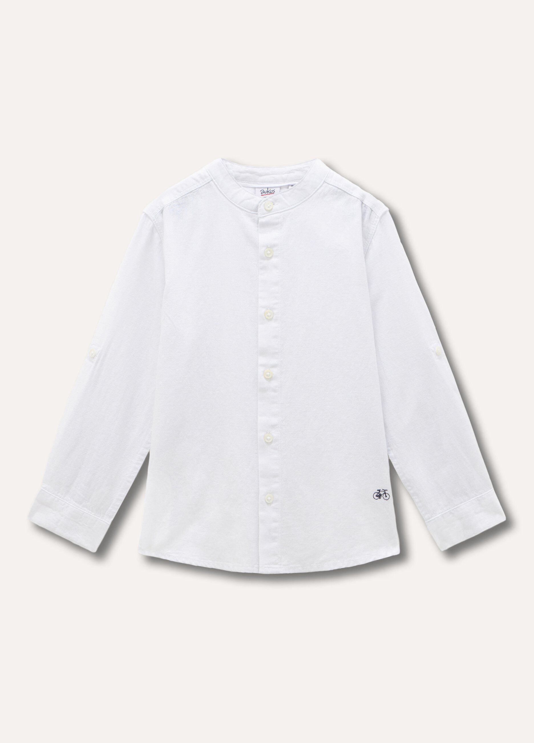 Camicia misto lino bambino