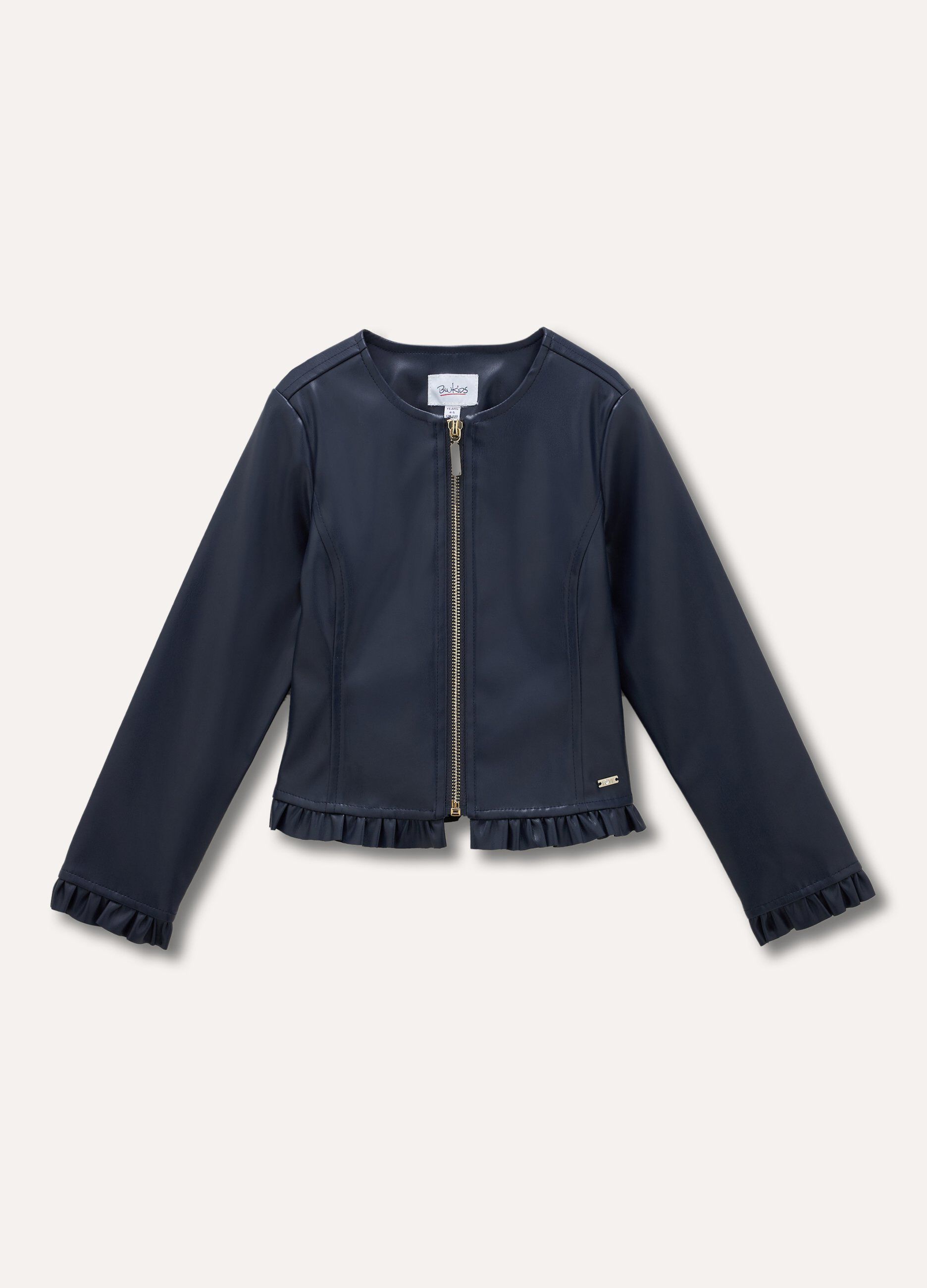 Giacca in eco pelle bambina