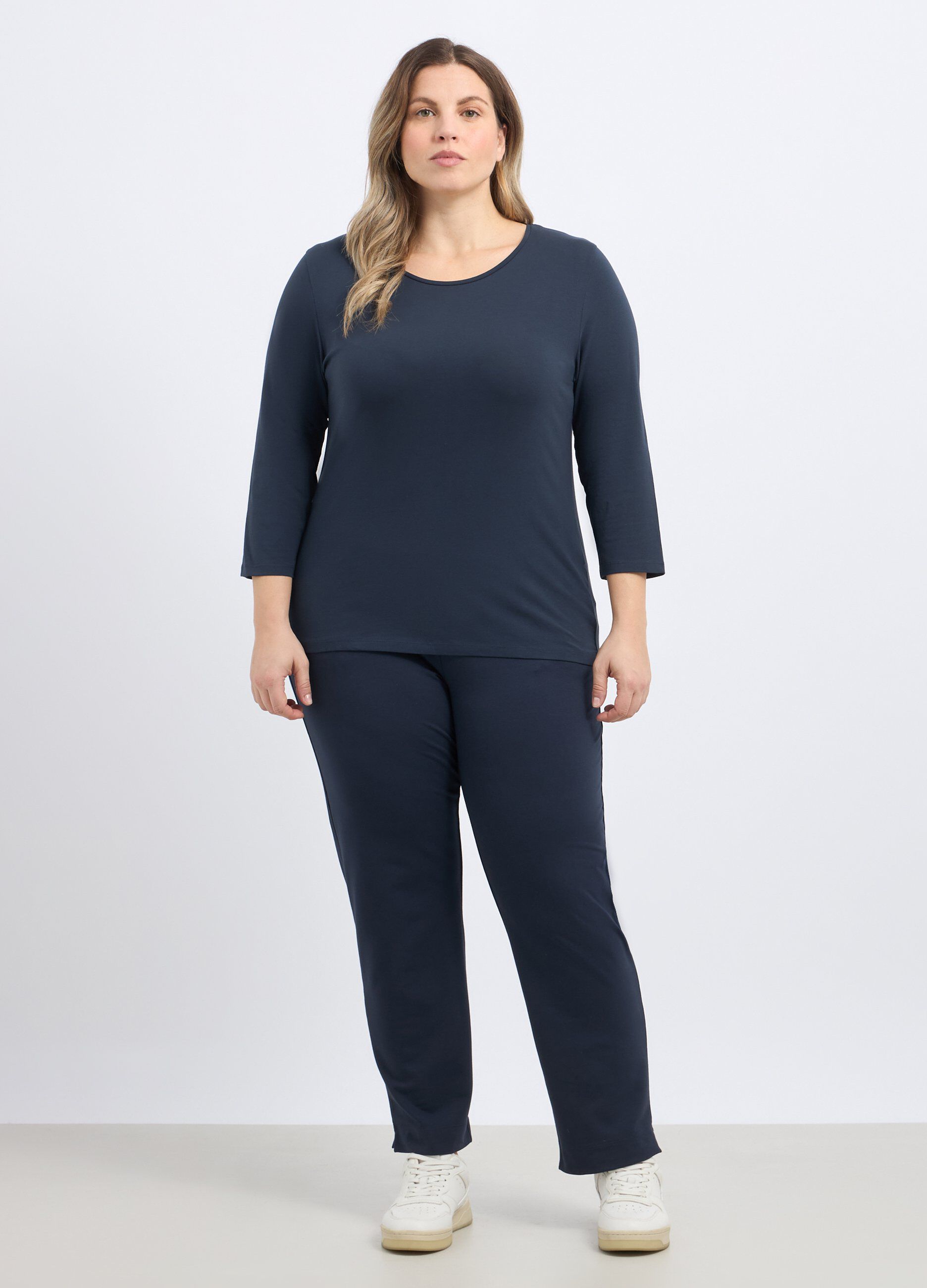 Pantaloni fitness in misto cotone donna curvy