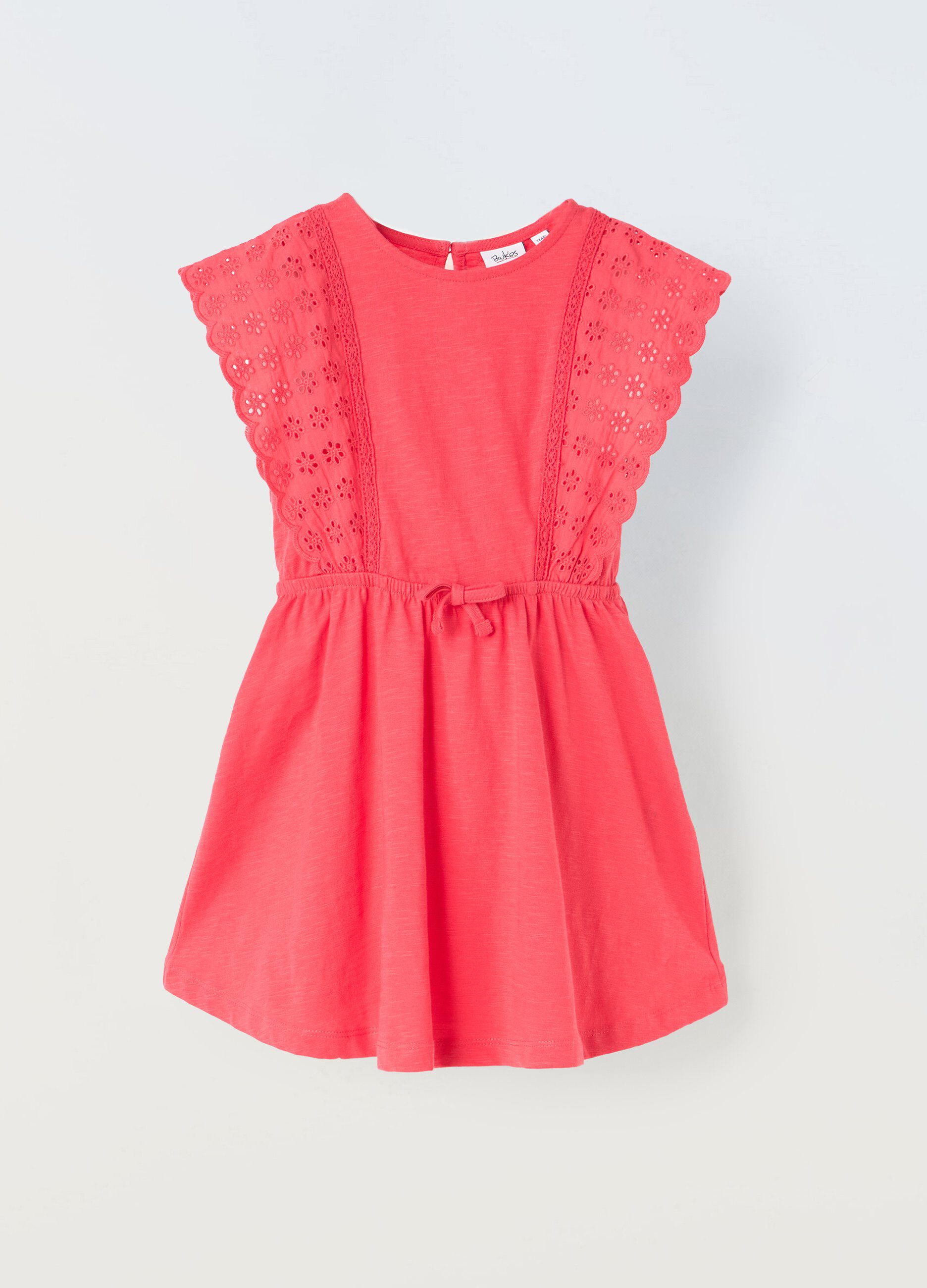 Vestito in puro cotone bambina