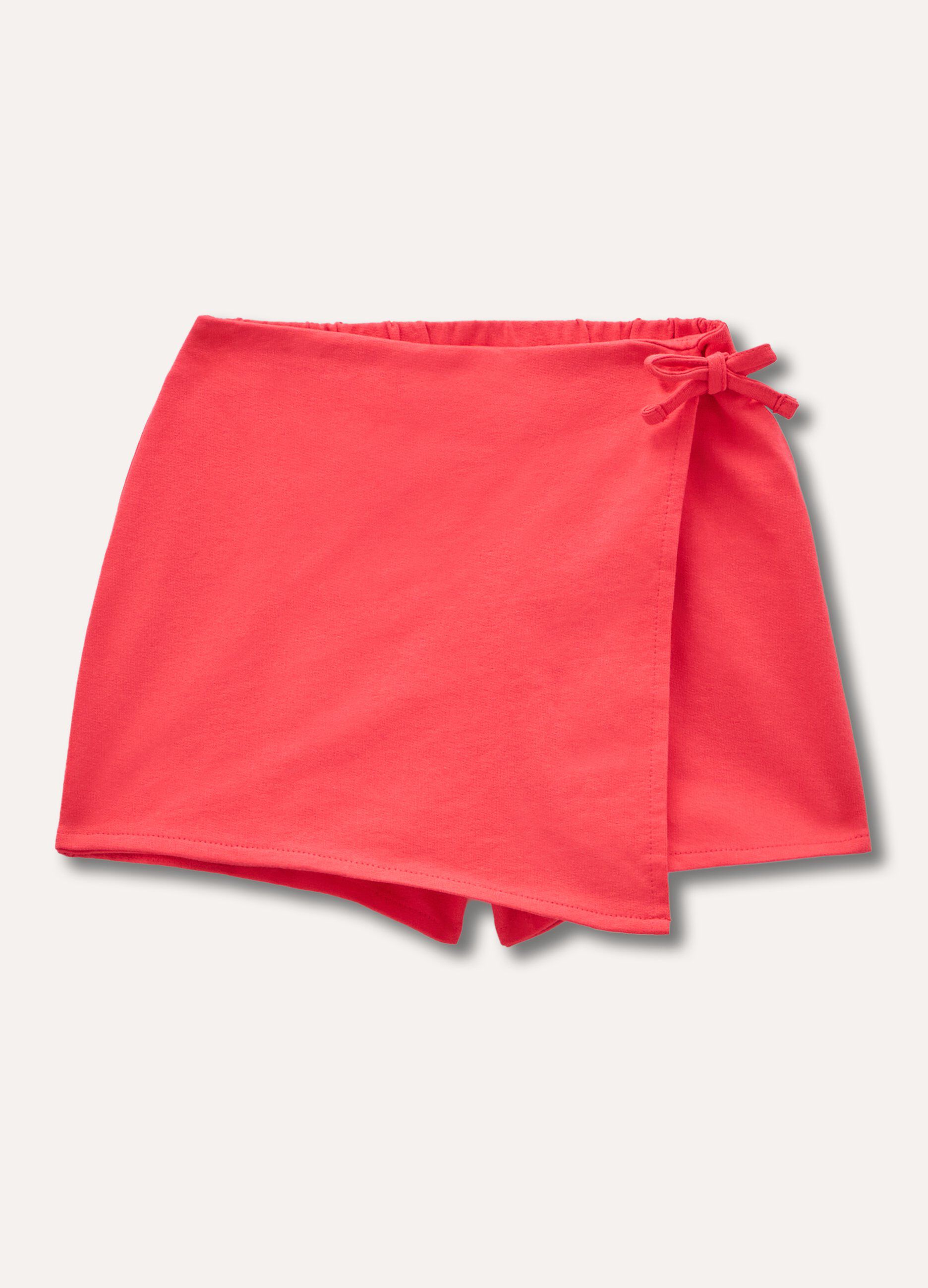 Skort in puro cotone bambina