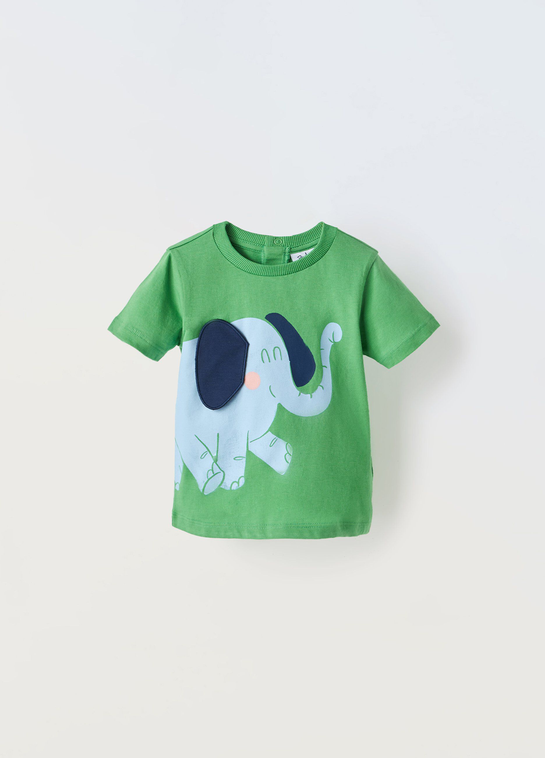 T-shirt in puro cotone con applicazioni neonato