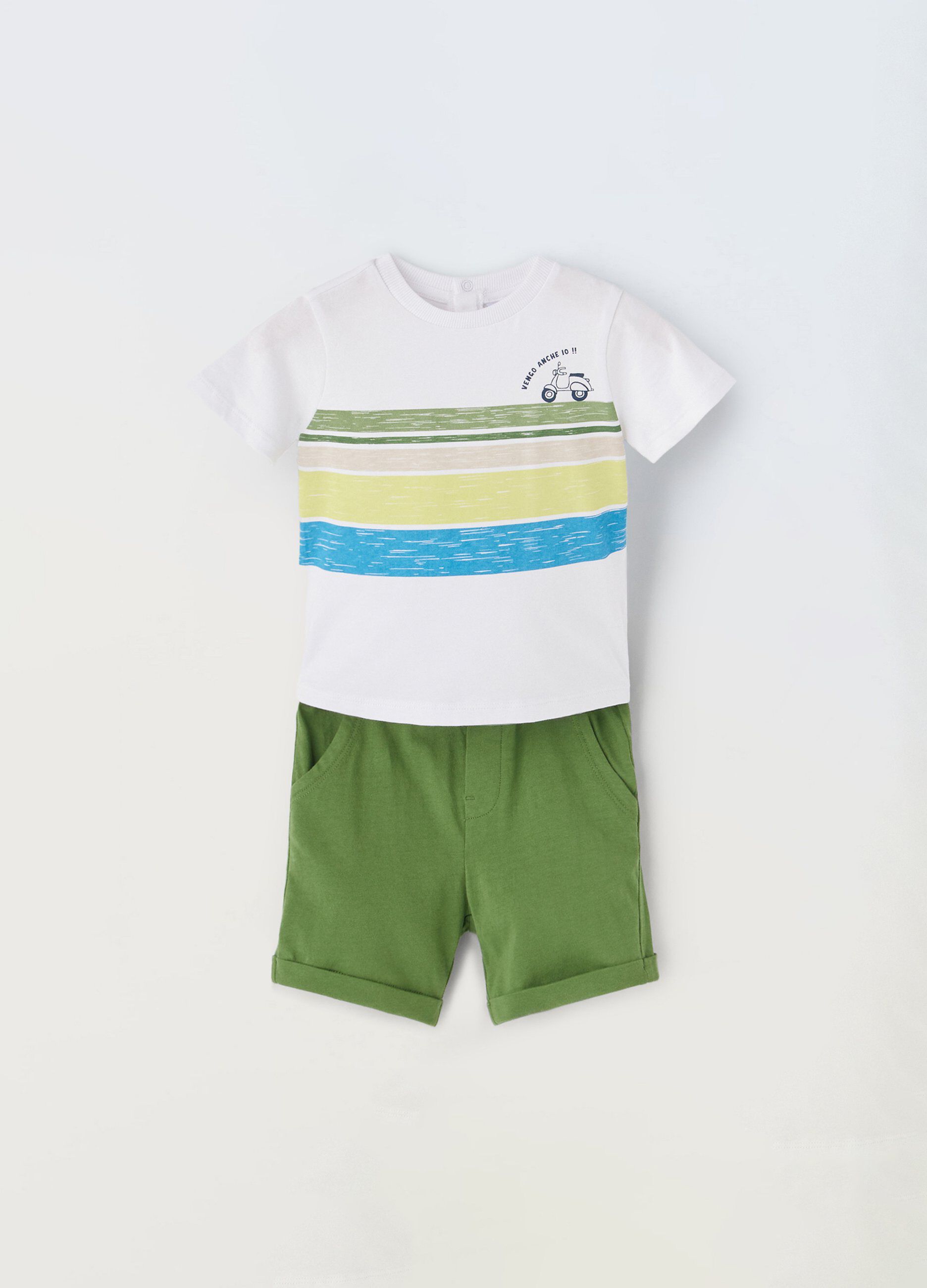 Jogging set in puro cotone neonato