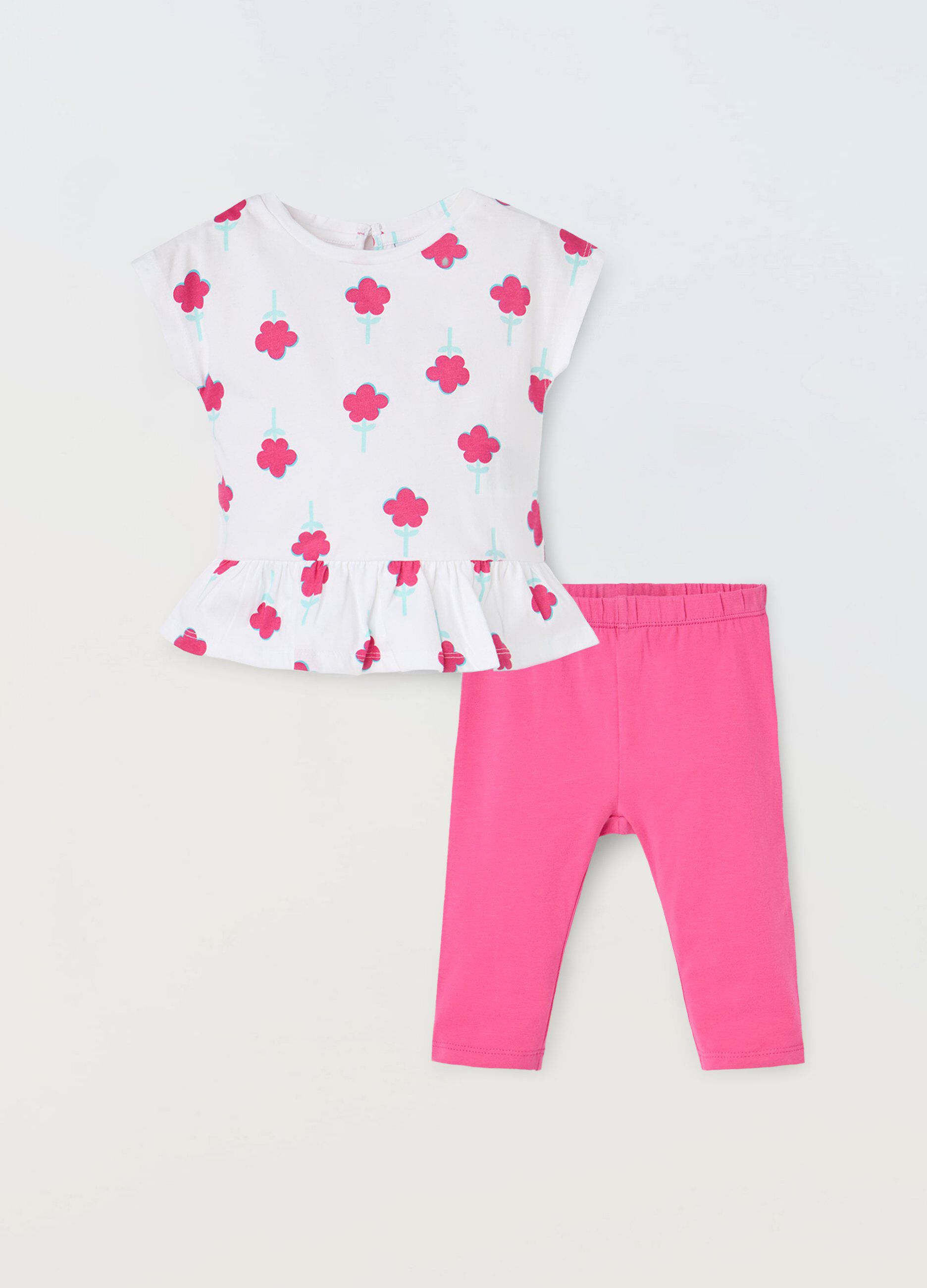 Jogging set in cotone stretch neonata