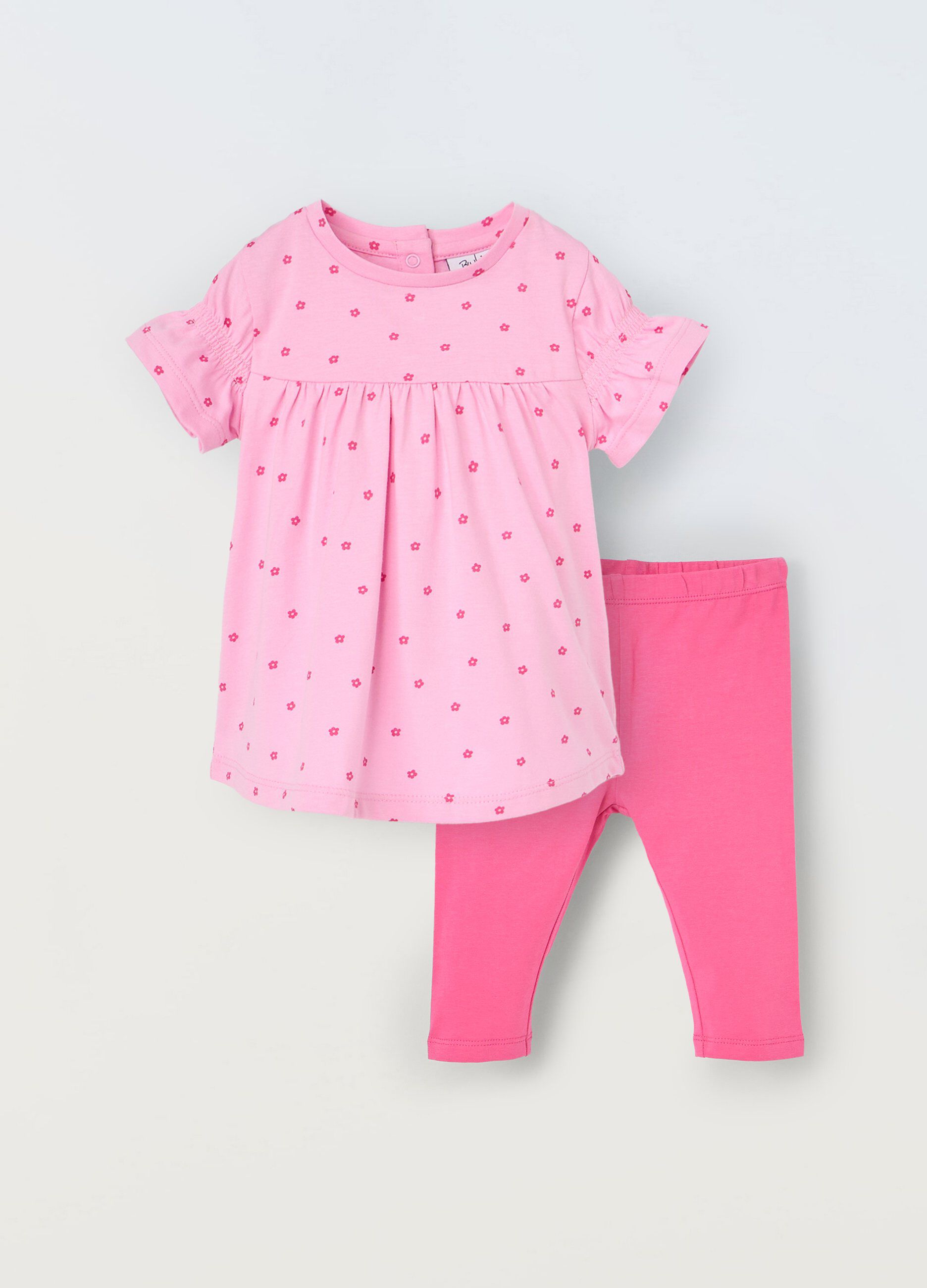 Jogging set in cotone stretch neonata
