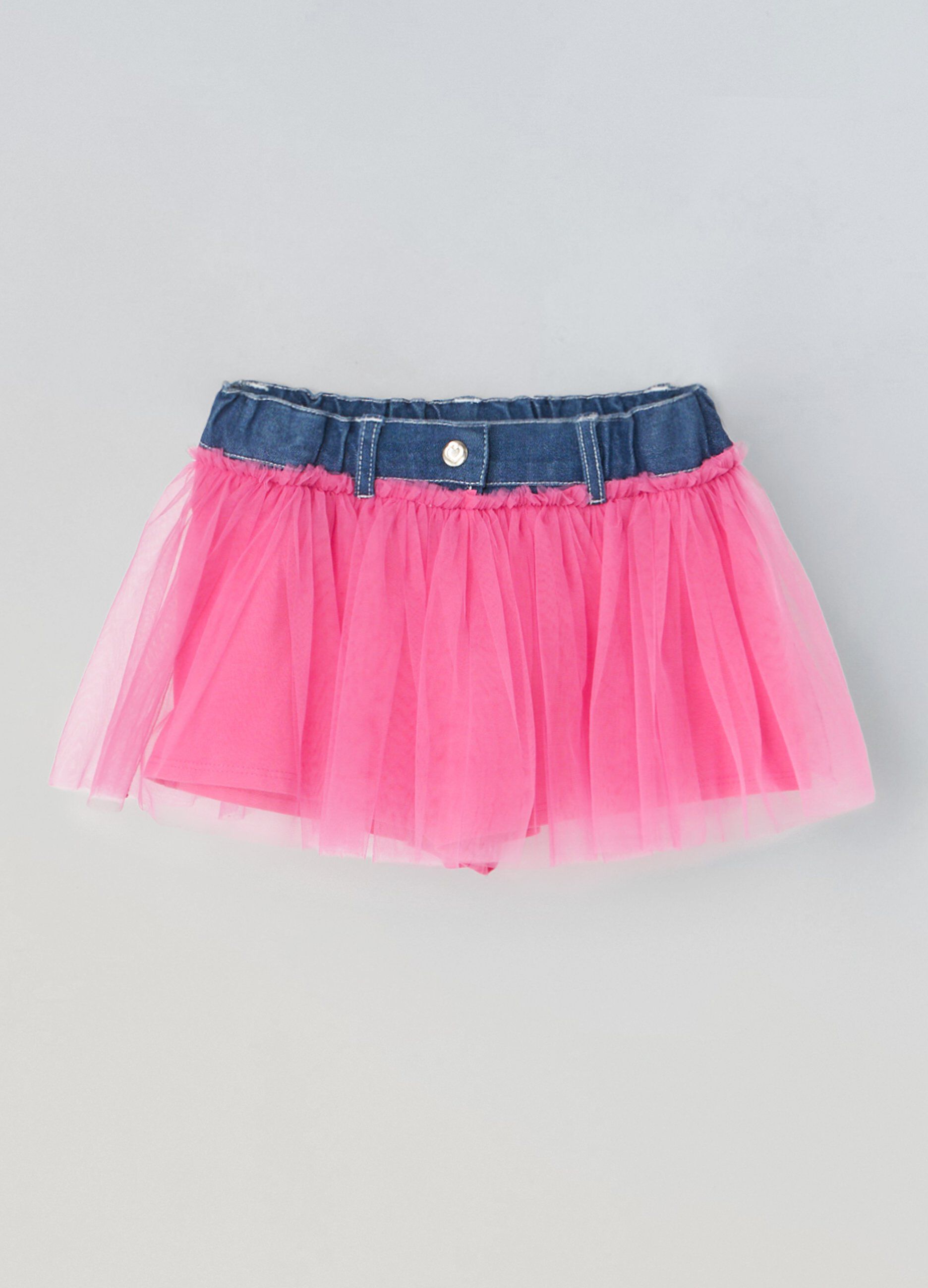 Gonna pantalone con tulle neonata