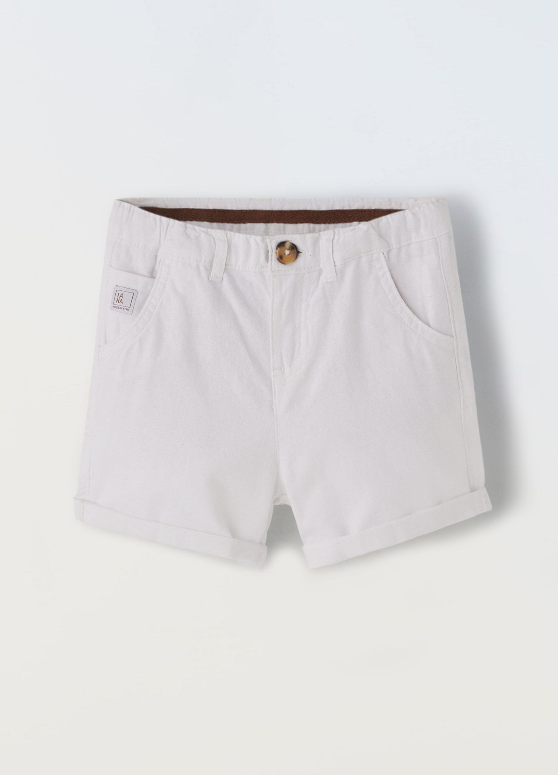Shorts in misto lino IANA bambino