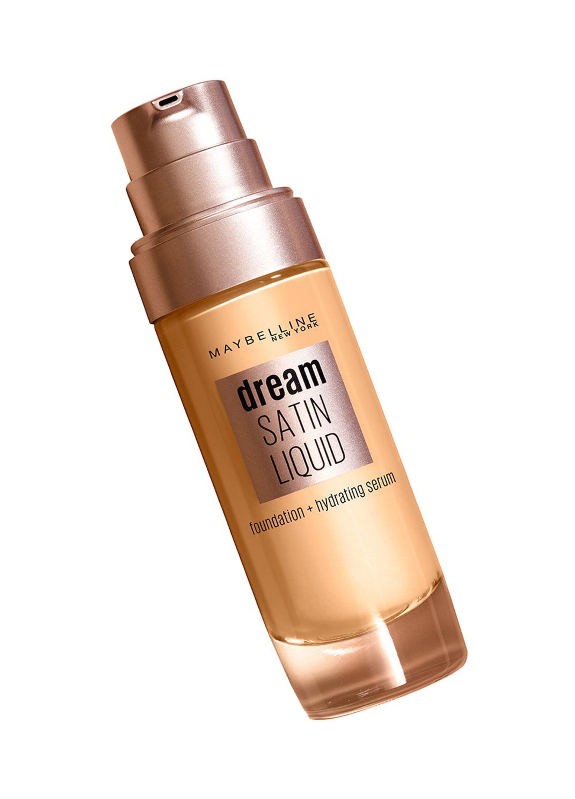 Maybelline New York Fondotinta Dream Satin Liquid, Look Naturale, Effetto Satinato, Nude.