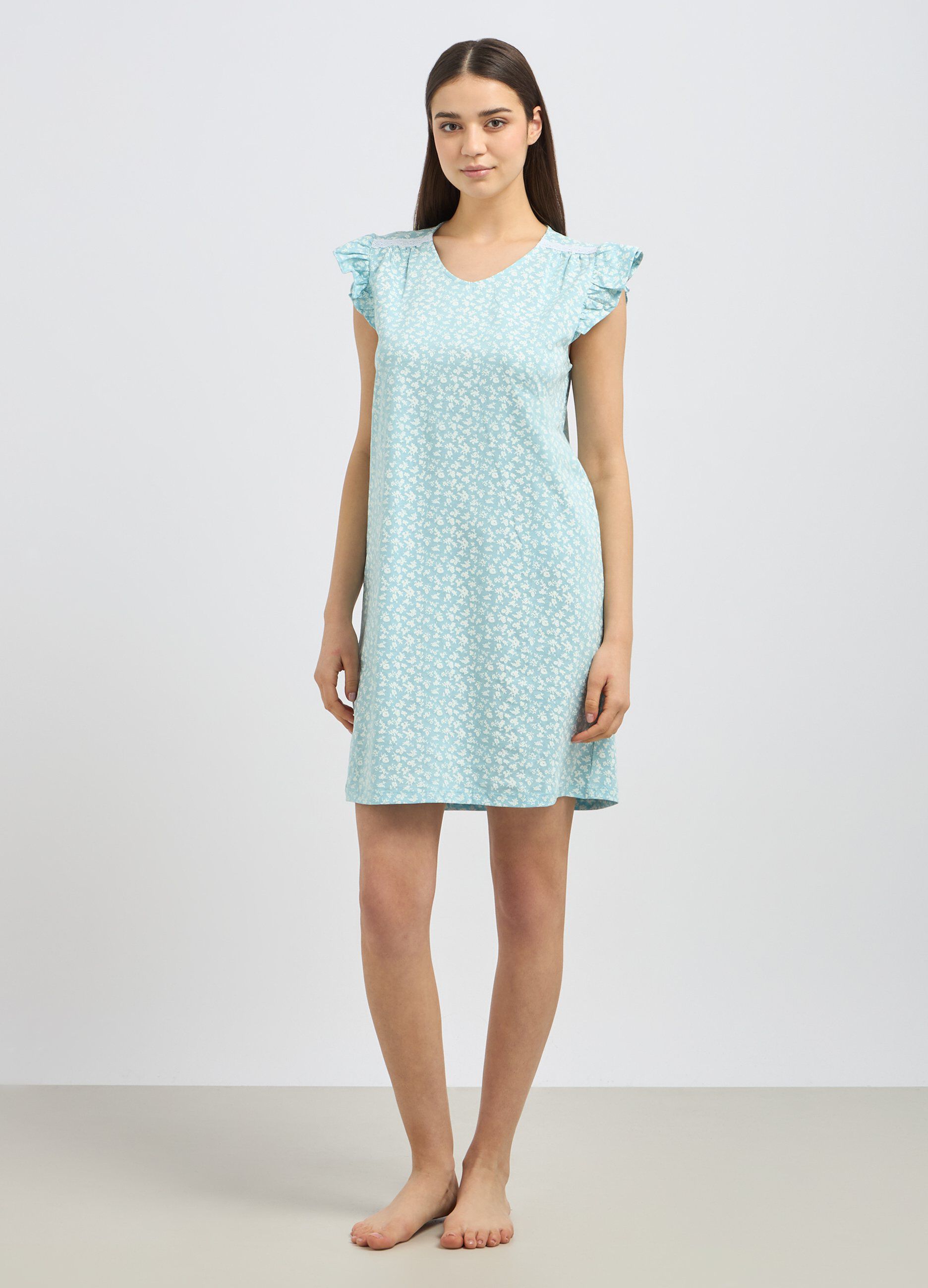 Camicia da notte in puro cotone donna