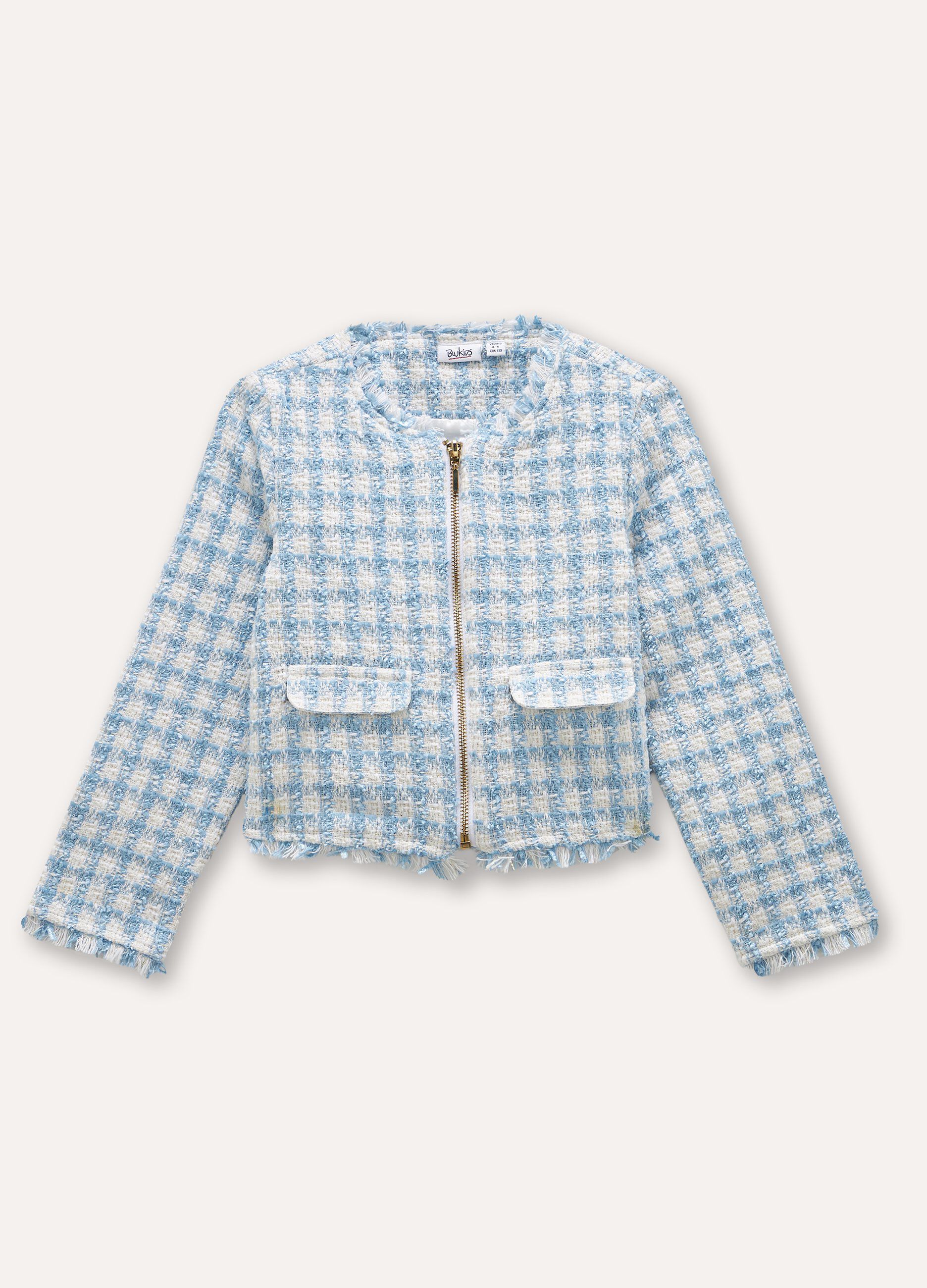 Giacca pied de poule bambina
