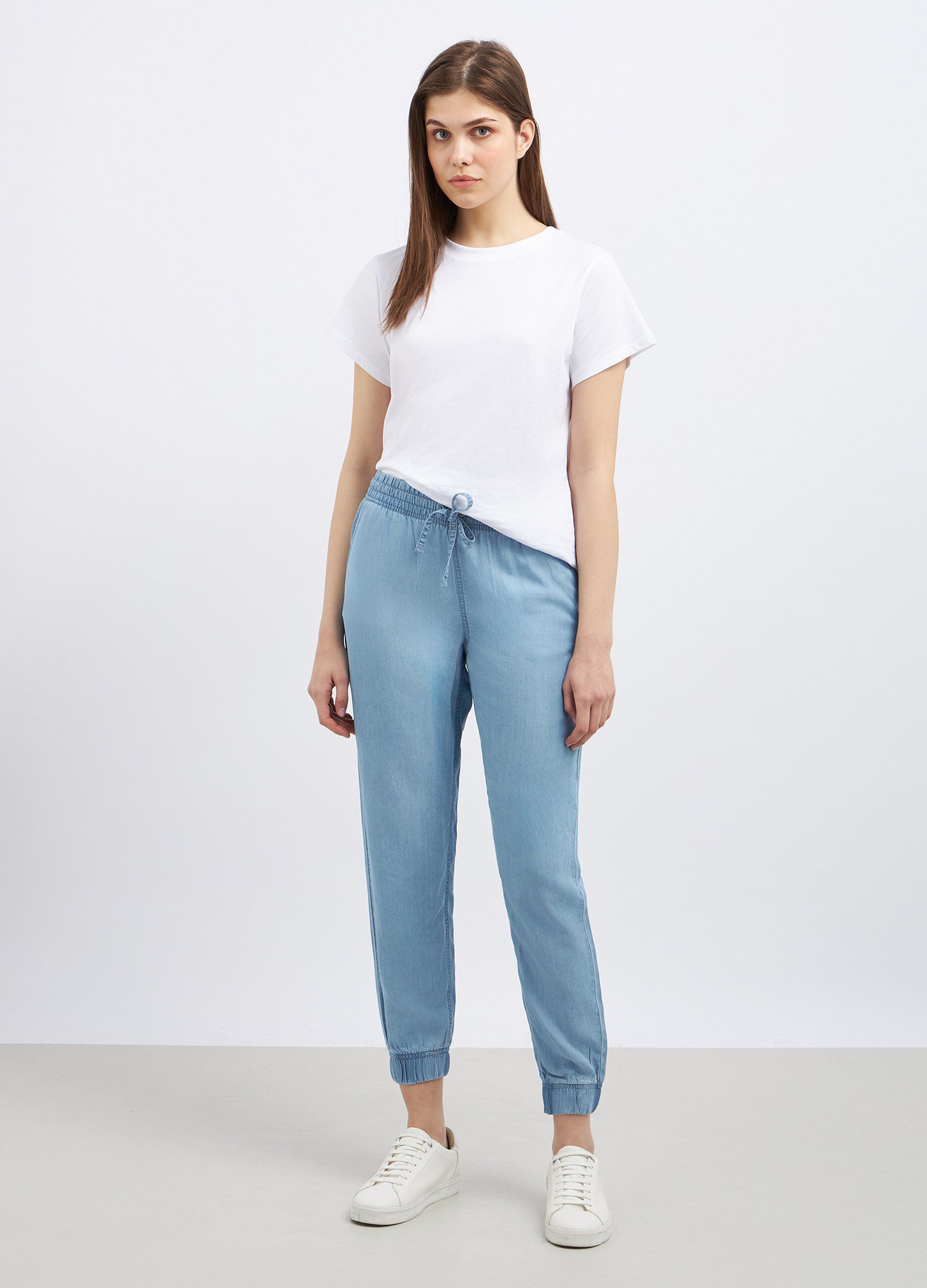 Jogger in puro lyocell donna