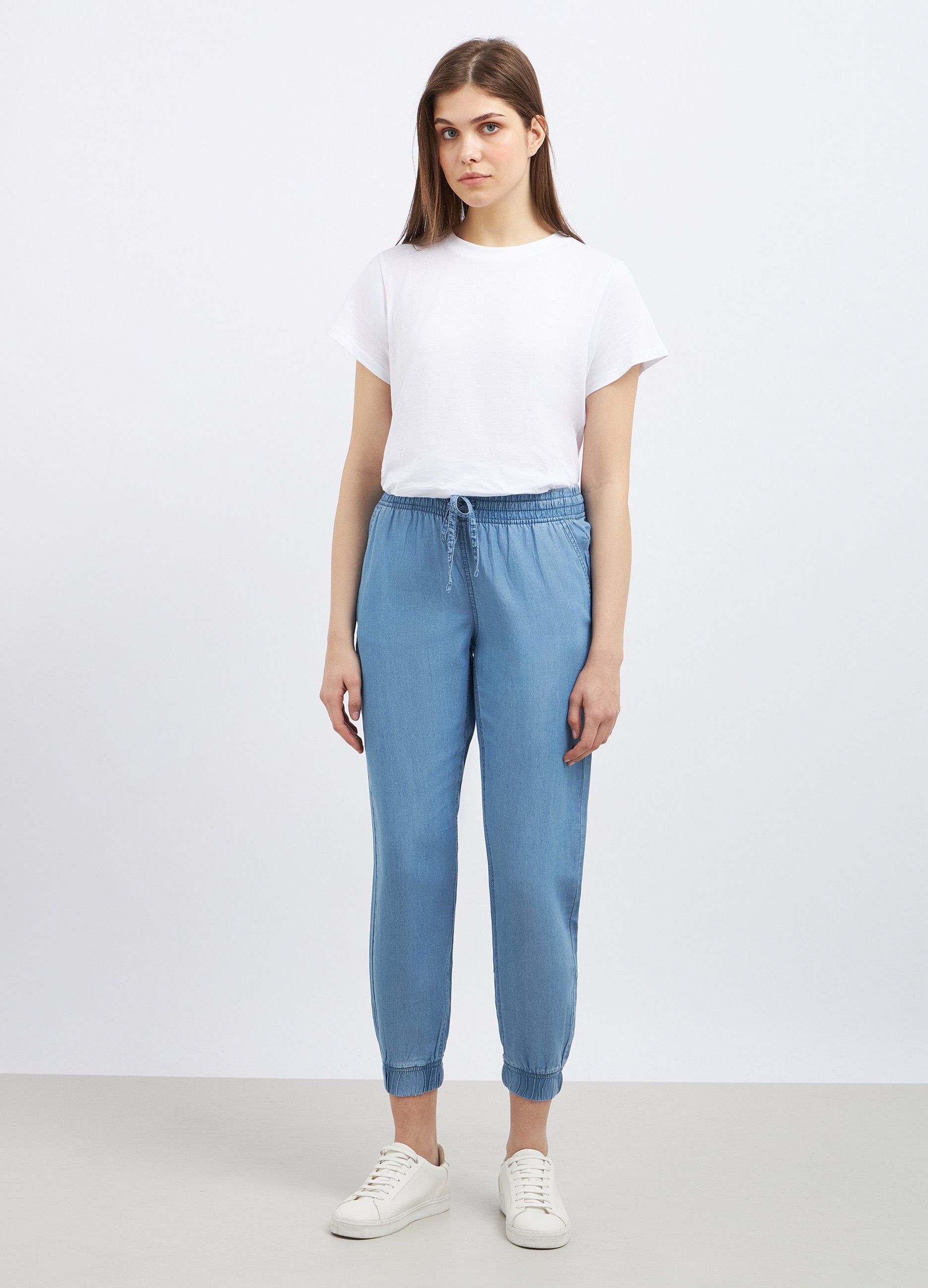 Jogger in puro lyocell donna