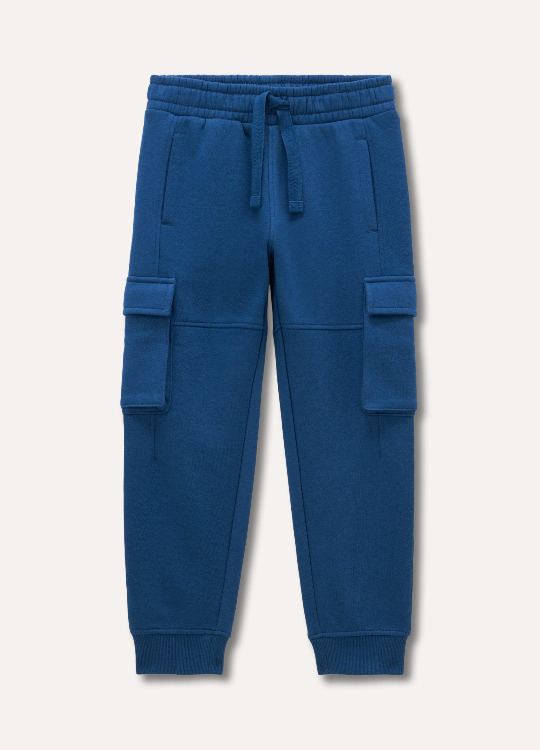 Jogger cargo misto cotone bambino
