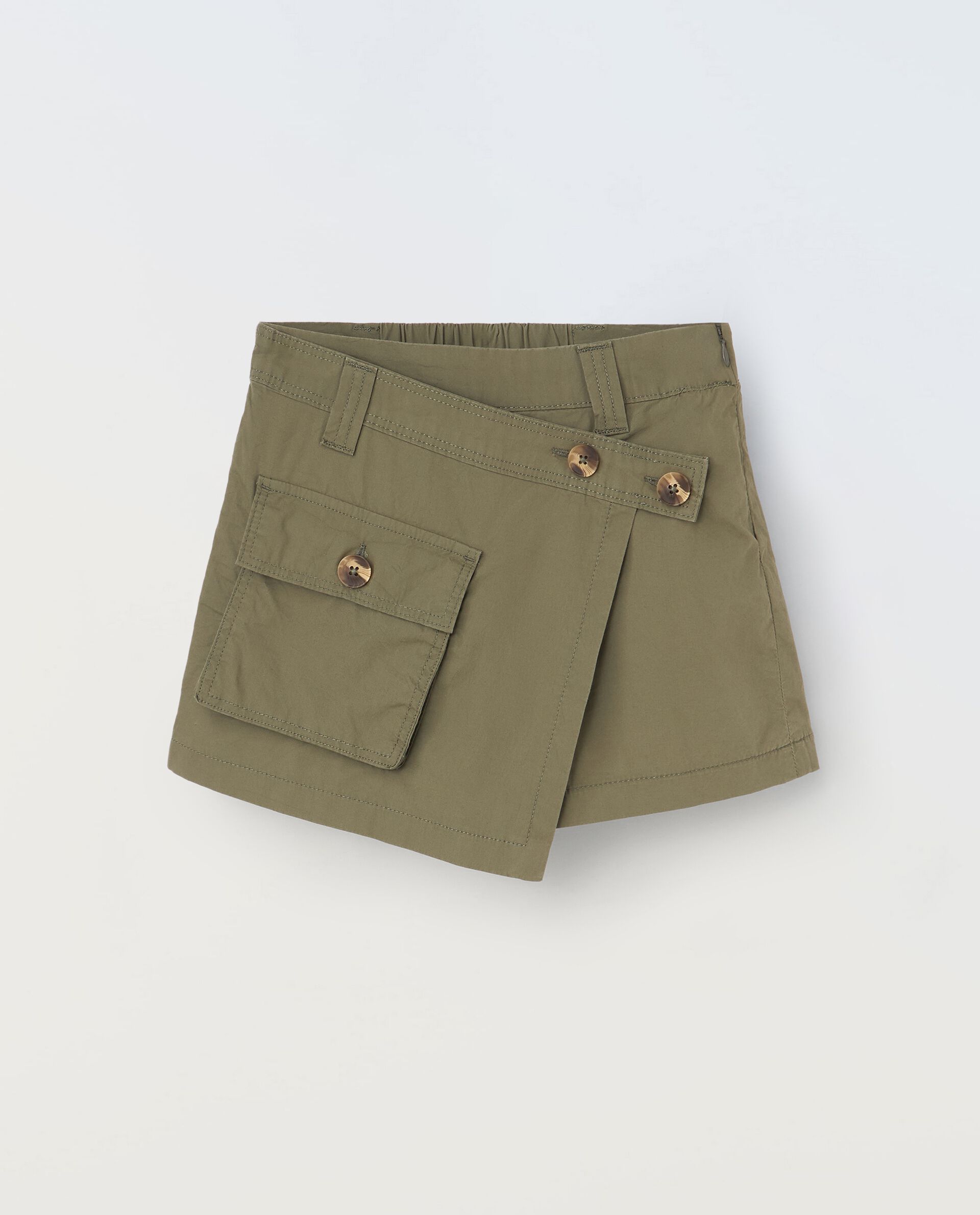 Gonna pantalone in puro cotone ragazza