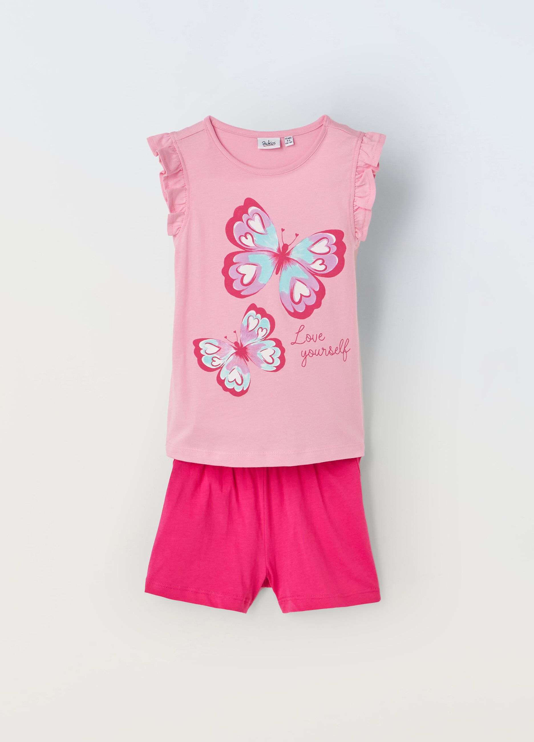 Jogging set in puro cotone bambina