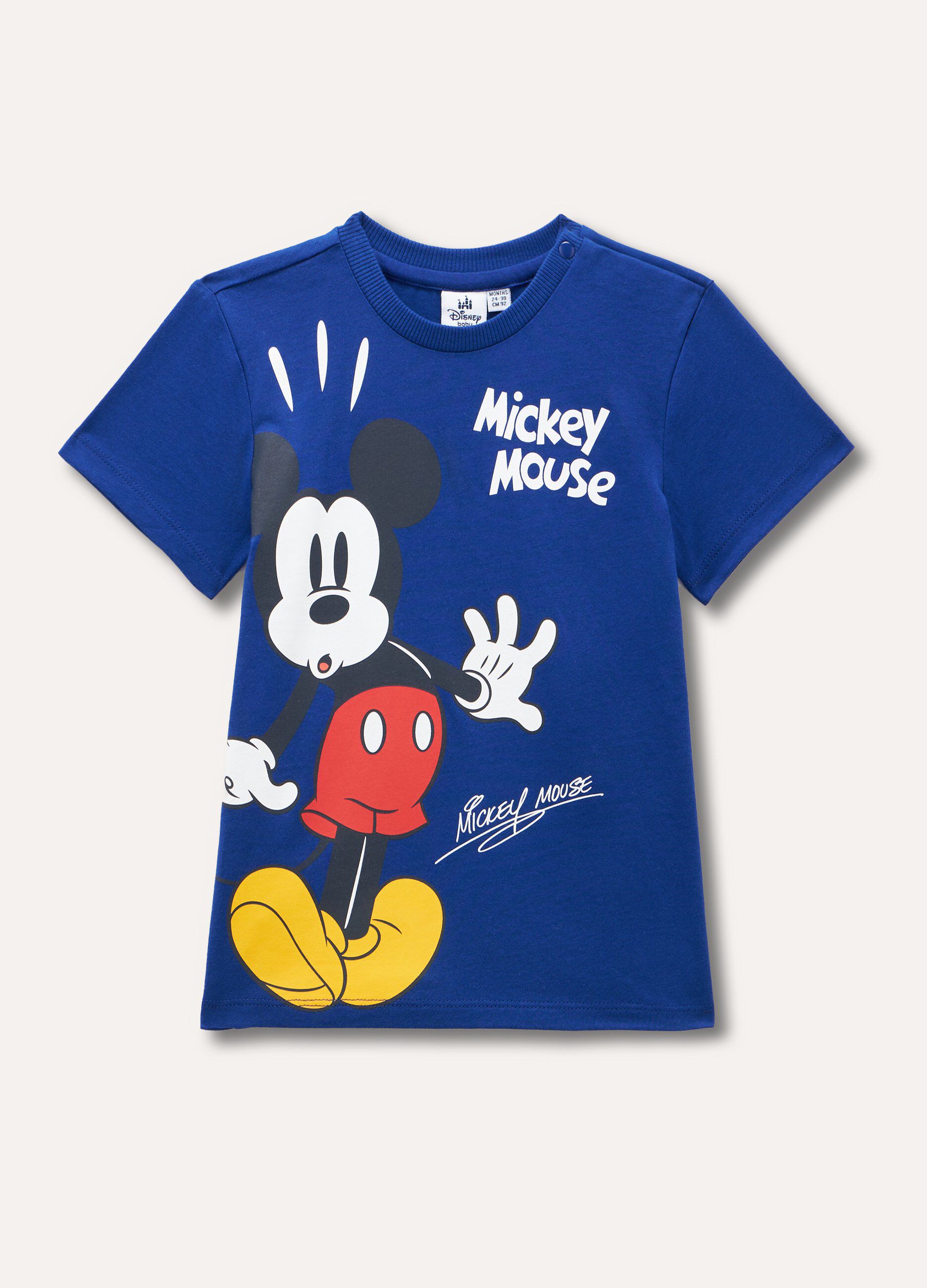 T-shirt in cotone stretch con stampa neonato