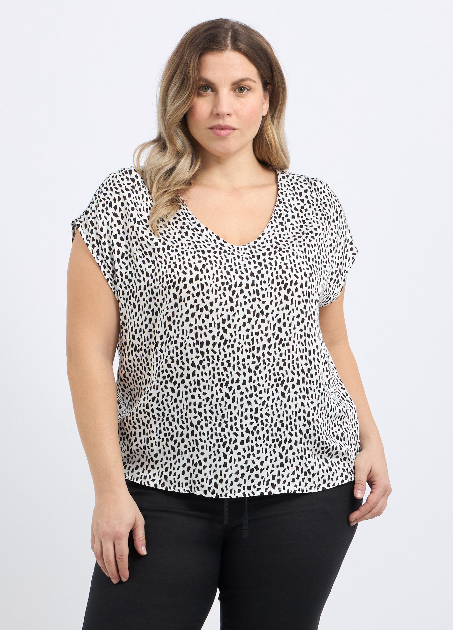 Blusa in pura viscosa donna