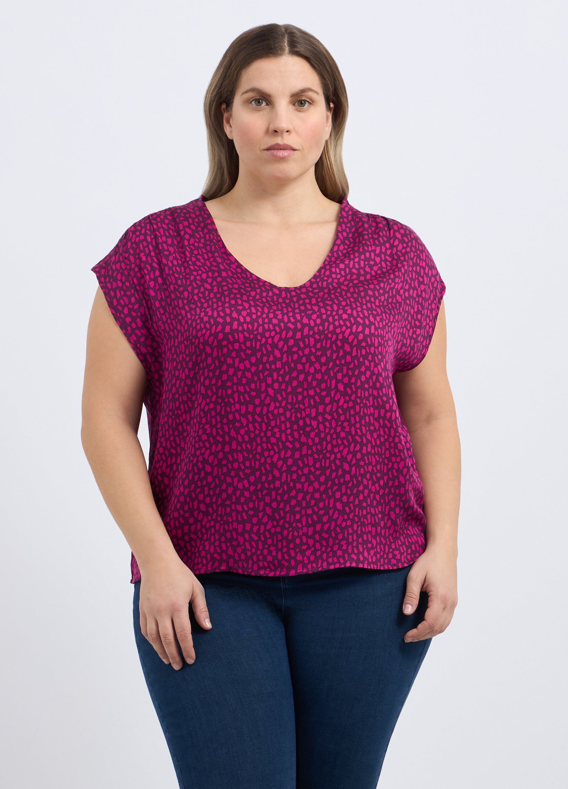 Blusa in pura viscosa donna