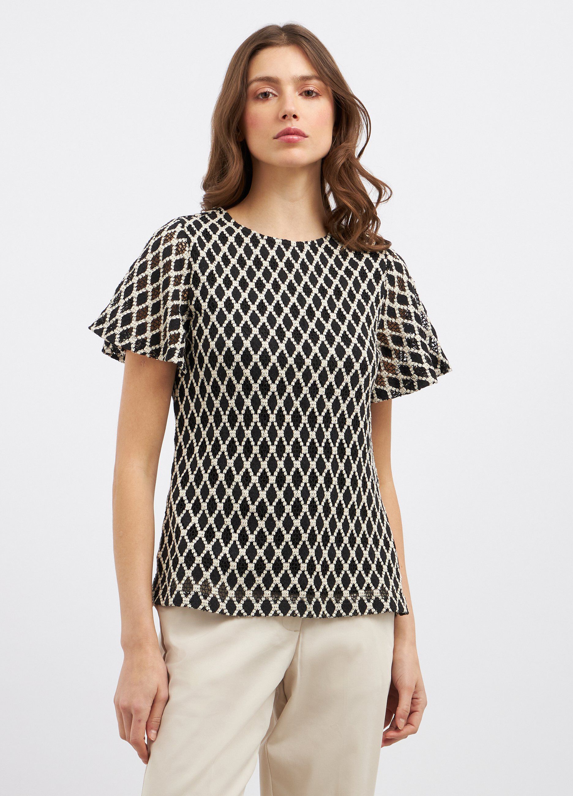 Blusa in pizzo donna