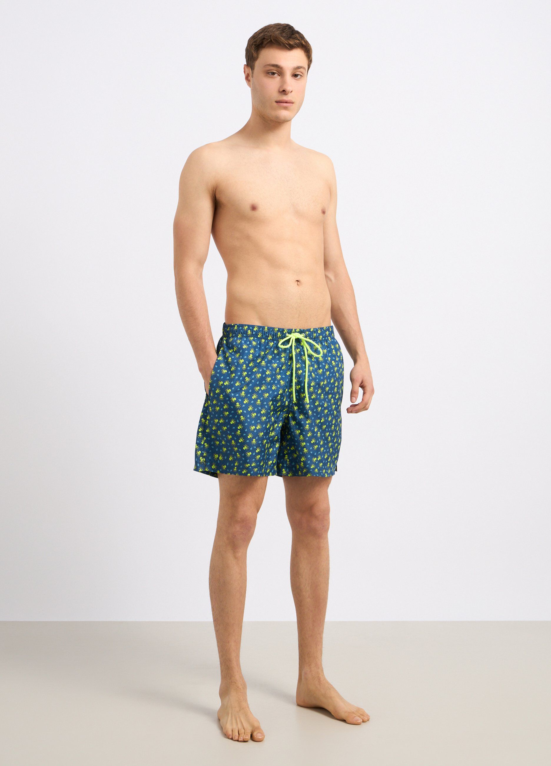 Costume shorts con stampa uomo