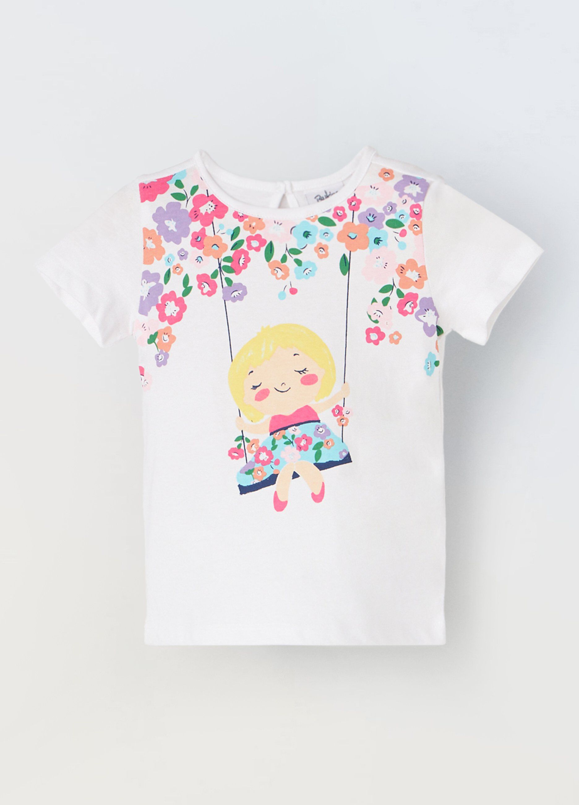 T-shirt in puro cotone neonata