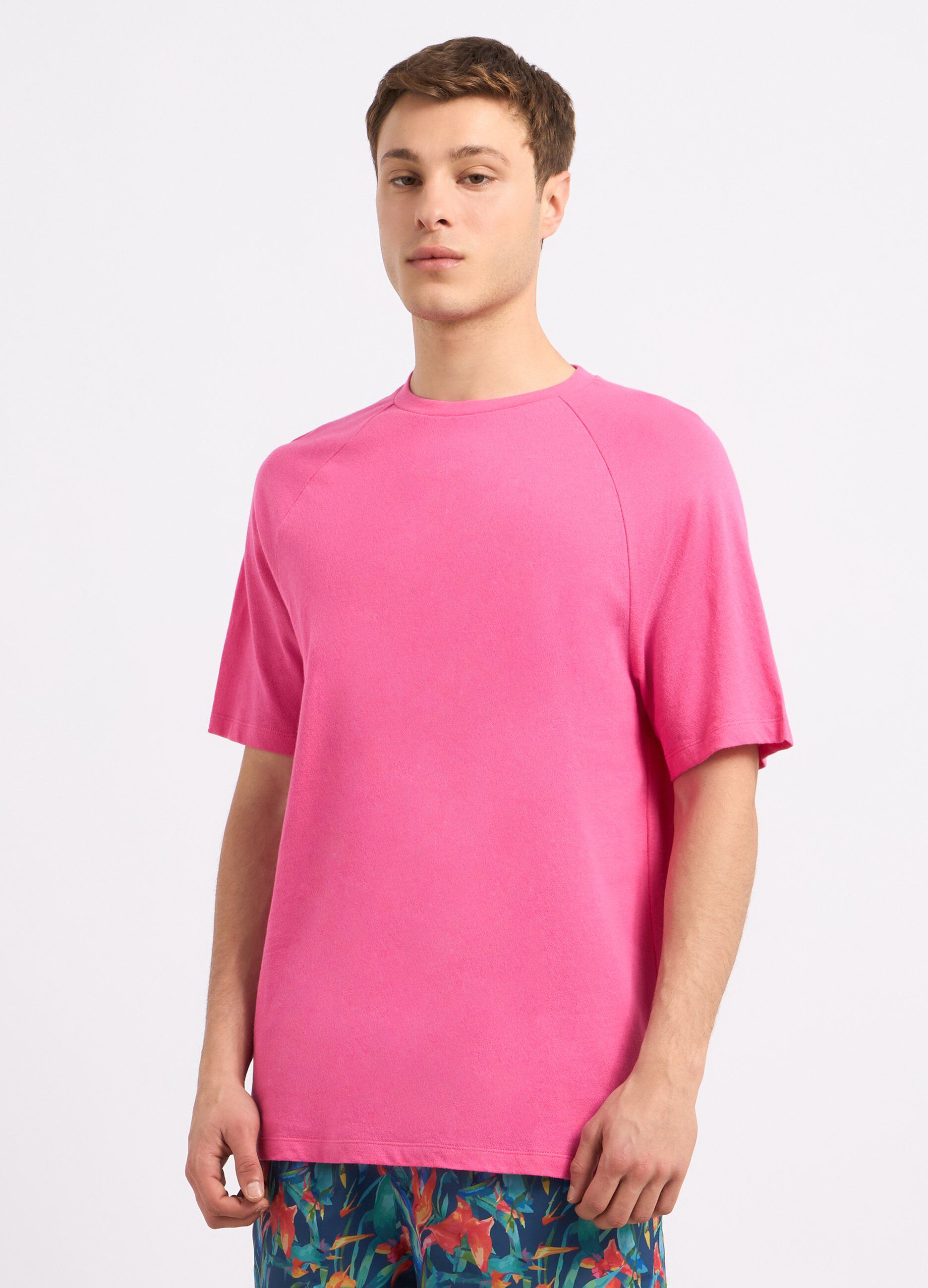 T-shirt in misto lino uomo