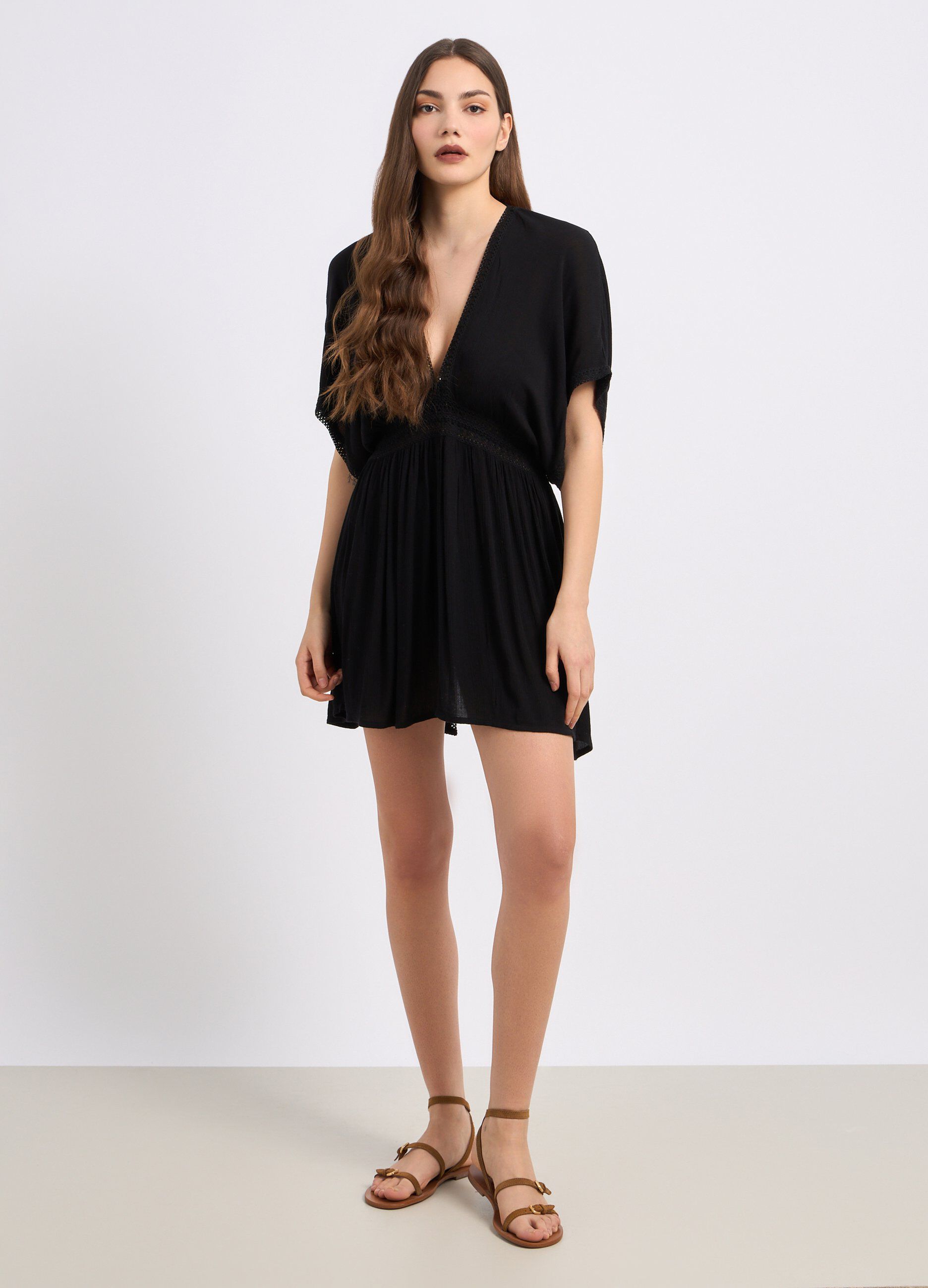 Copri costume in viscosa donna