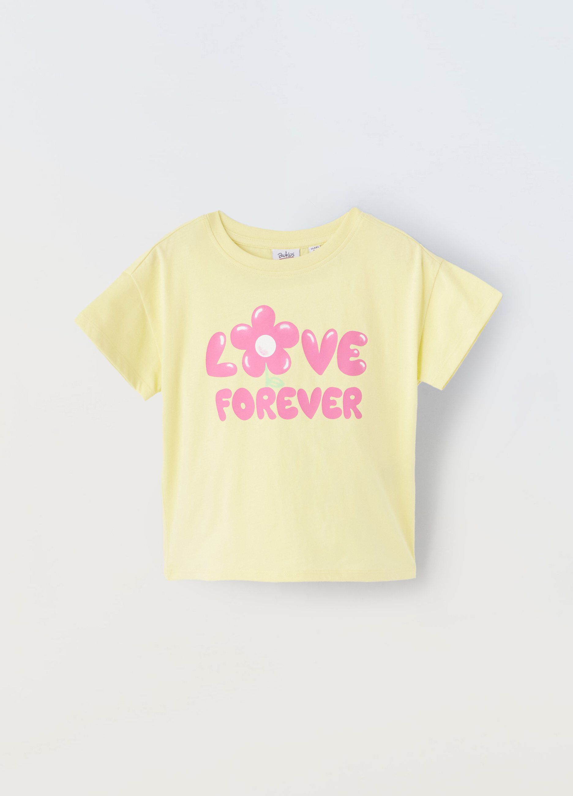 T-shirt in puro cotone bambina