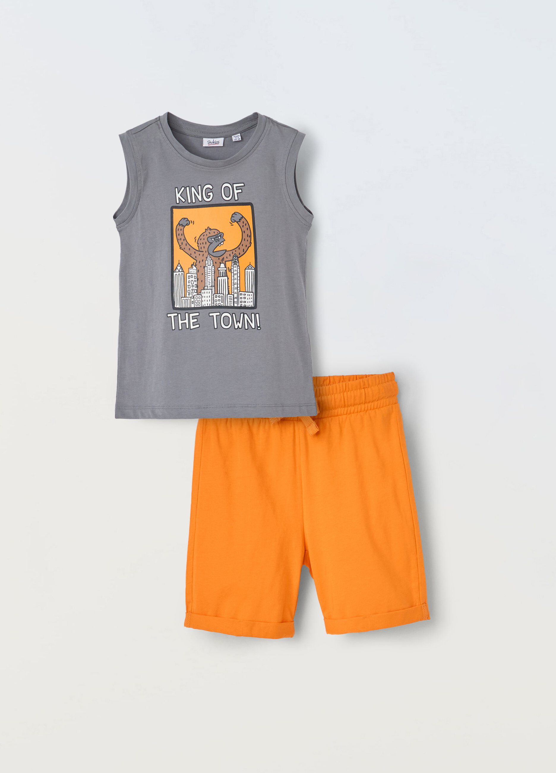 Jogging set in puro cotone bambino