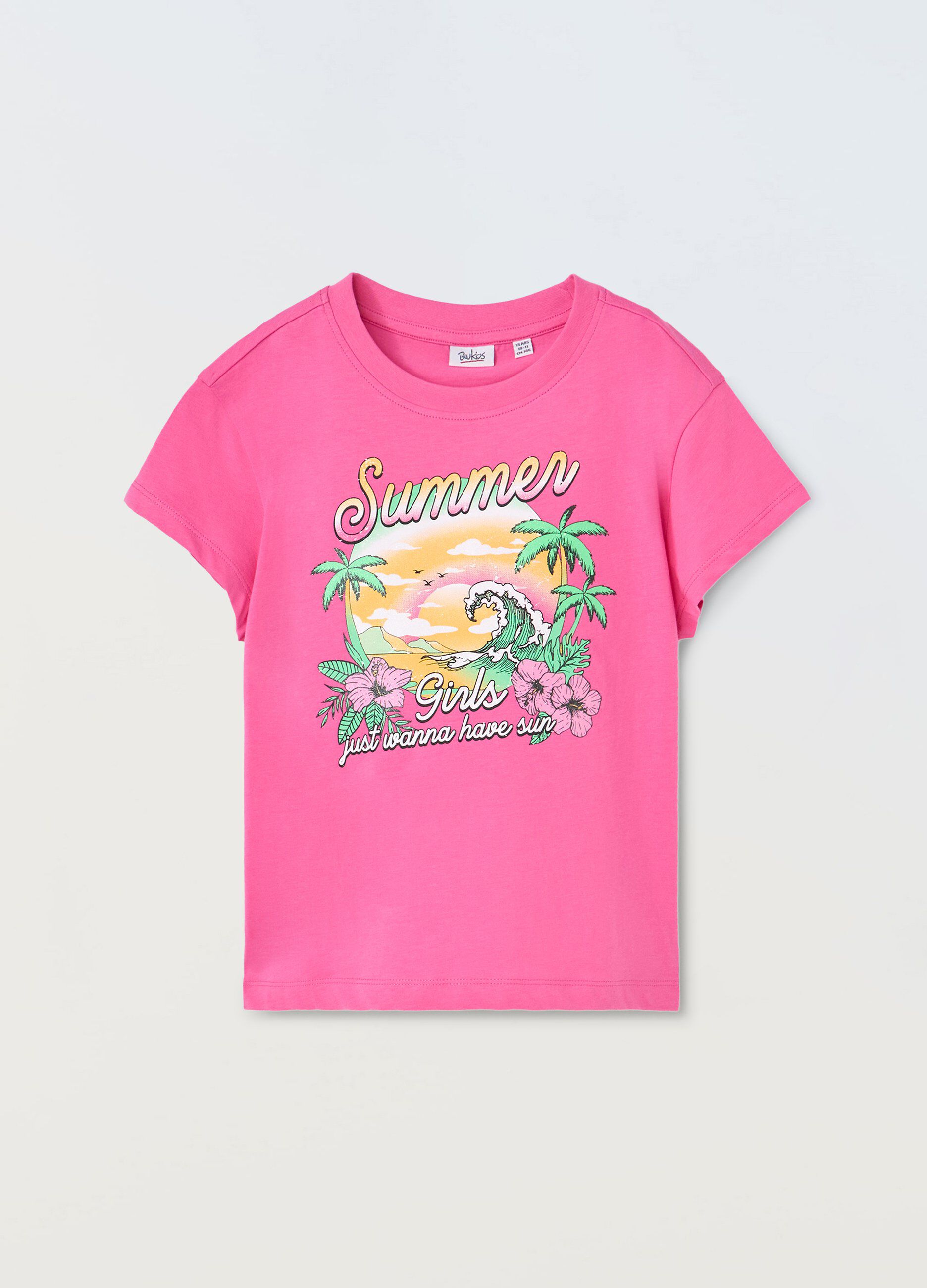 T-shirt in puro cotone ragazza