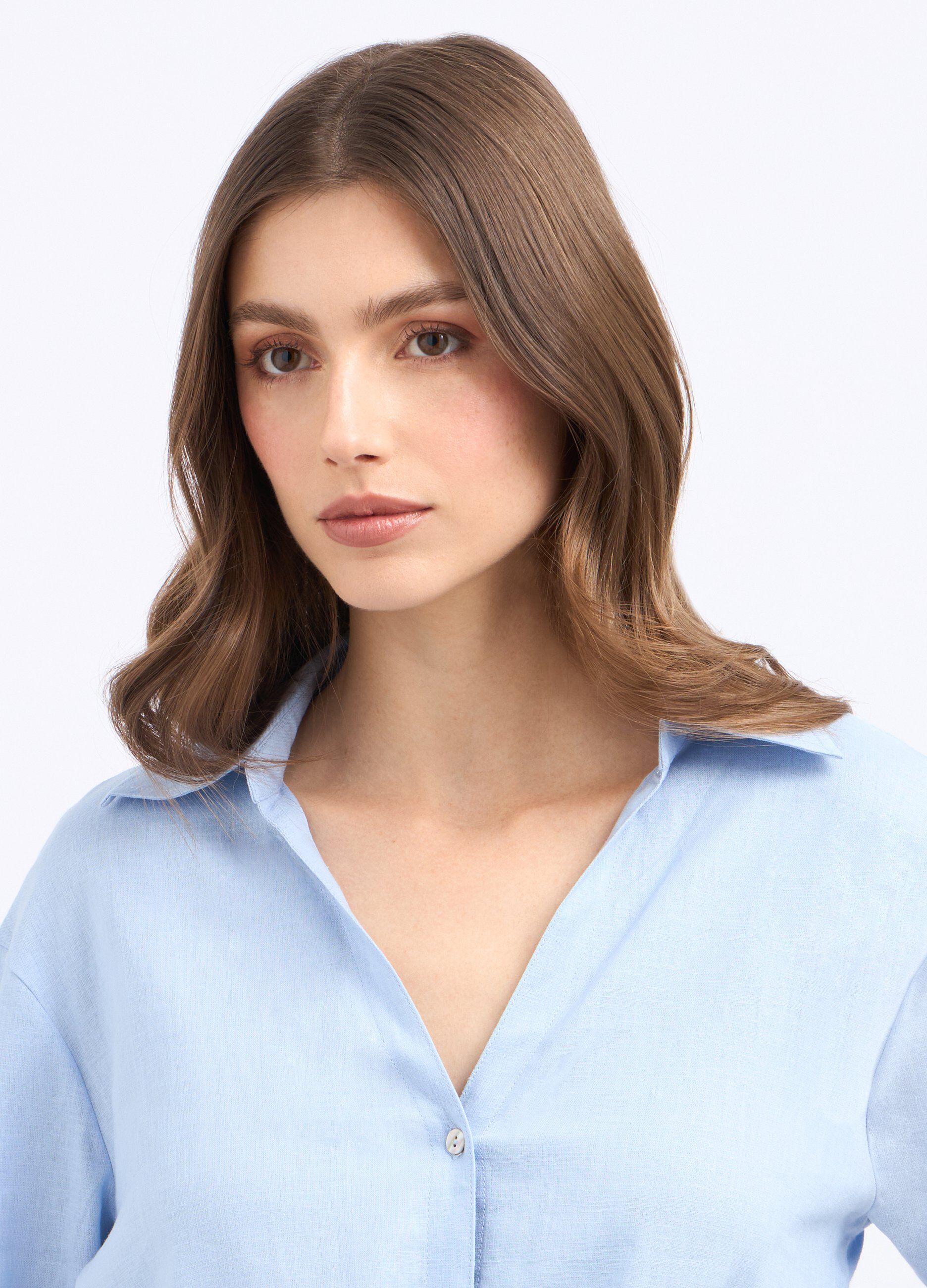 Camicia in misto lino donna 4 Camicia in misto lino donna