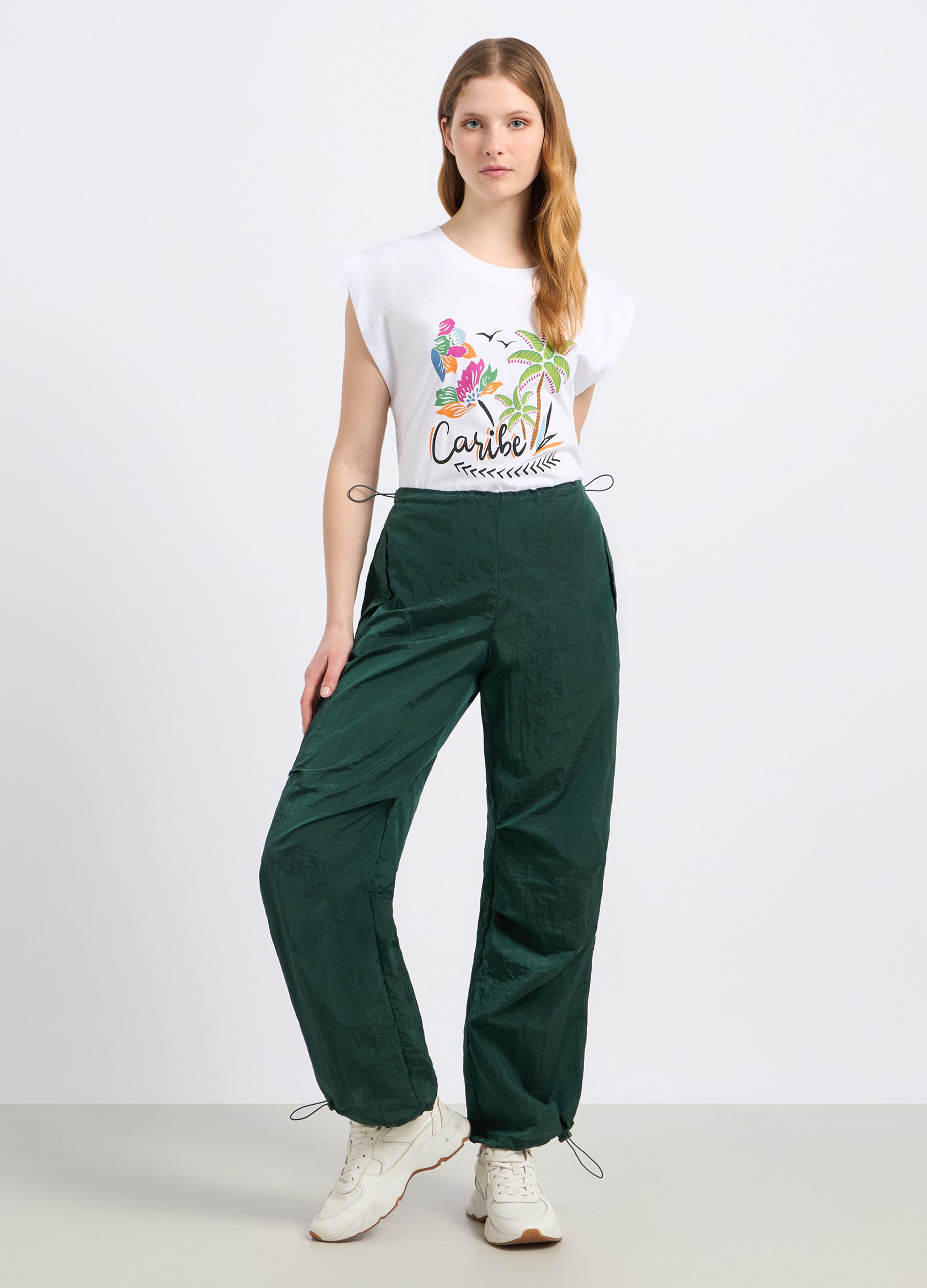 Pantaloni parachute donna