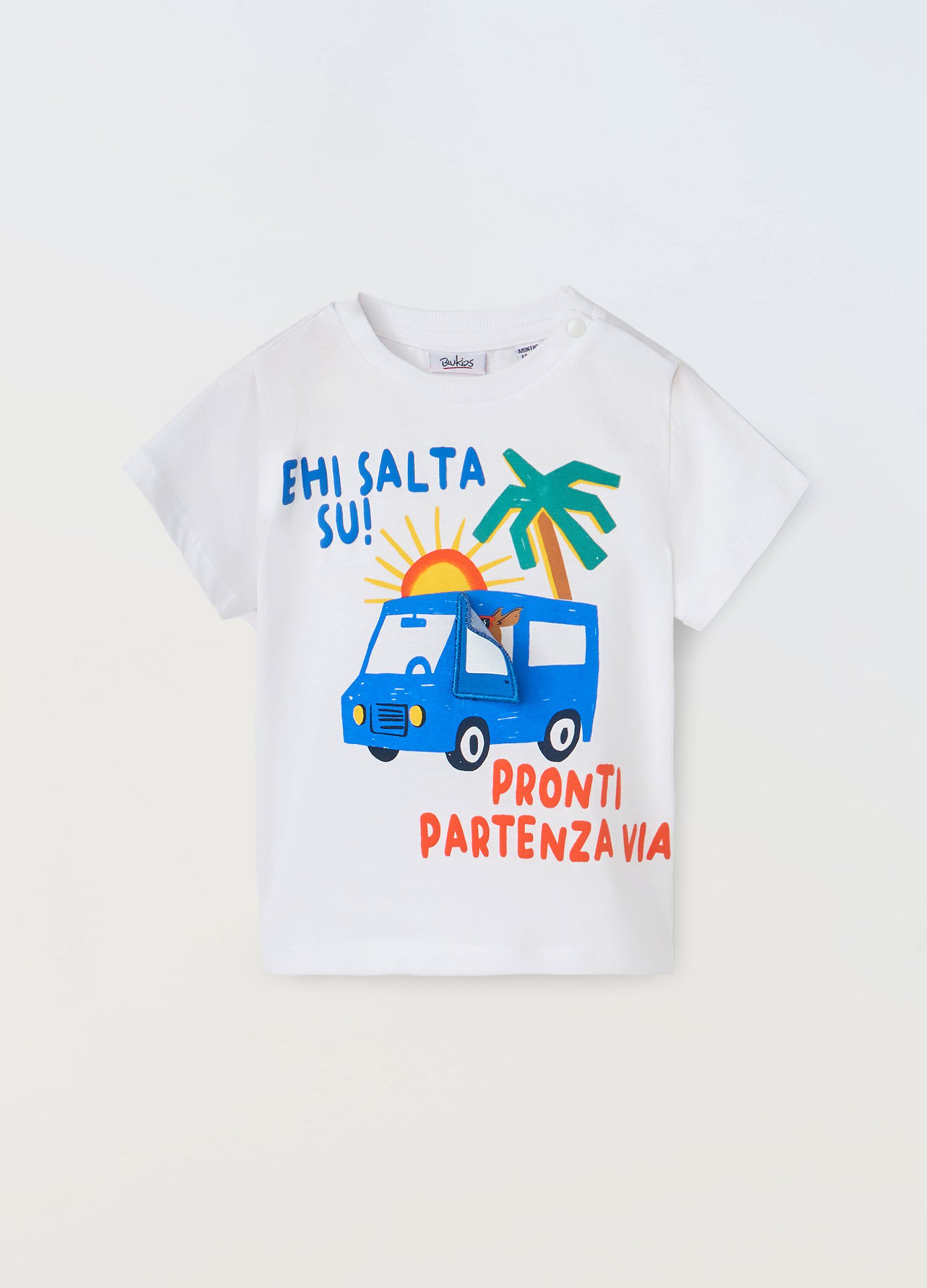 T-shirt in puro cotone neonato