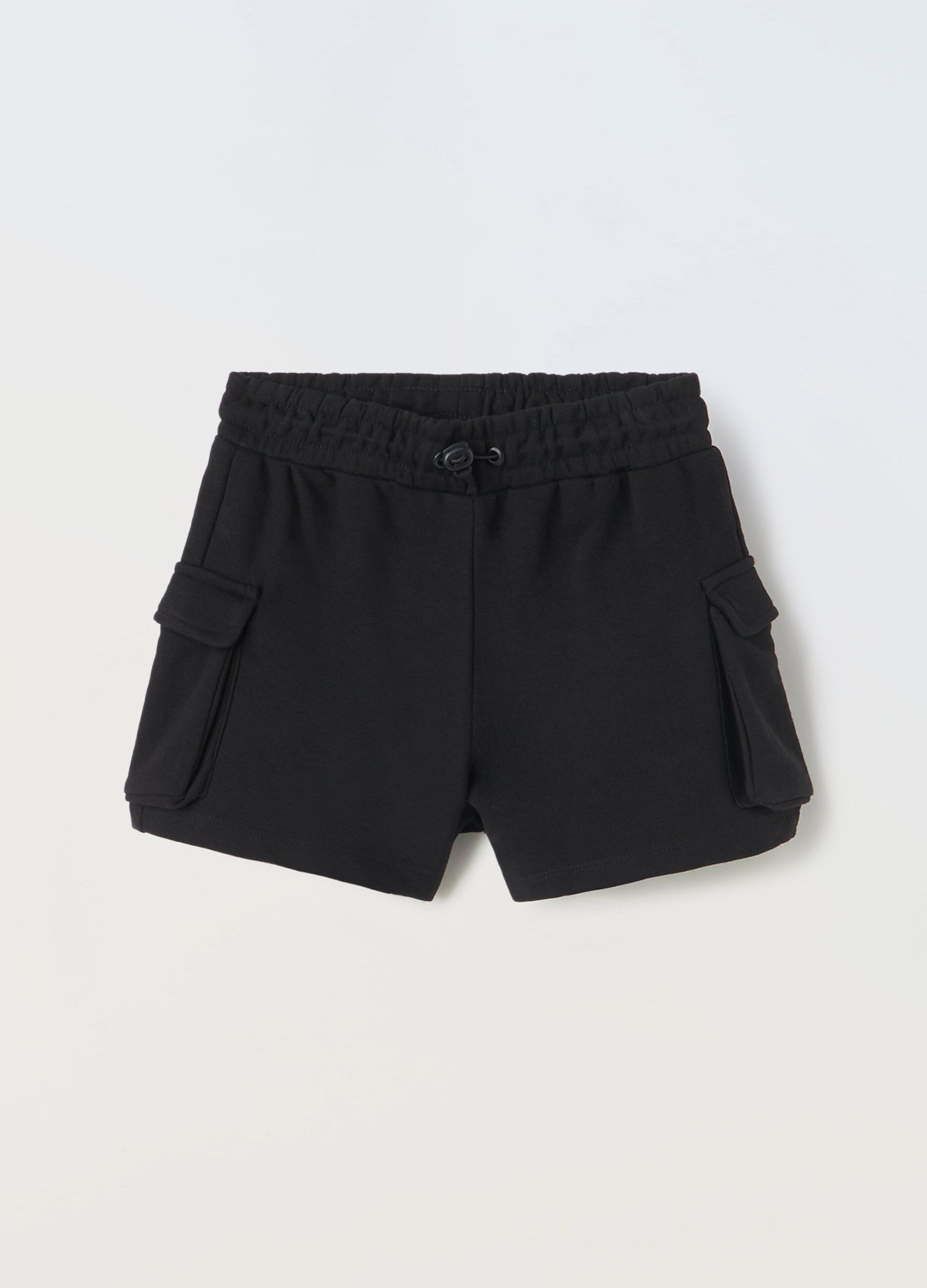 Shorts cargo in misto cotone ragazza