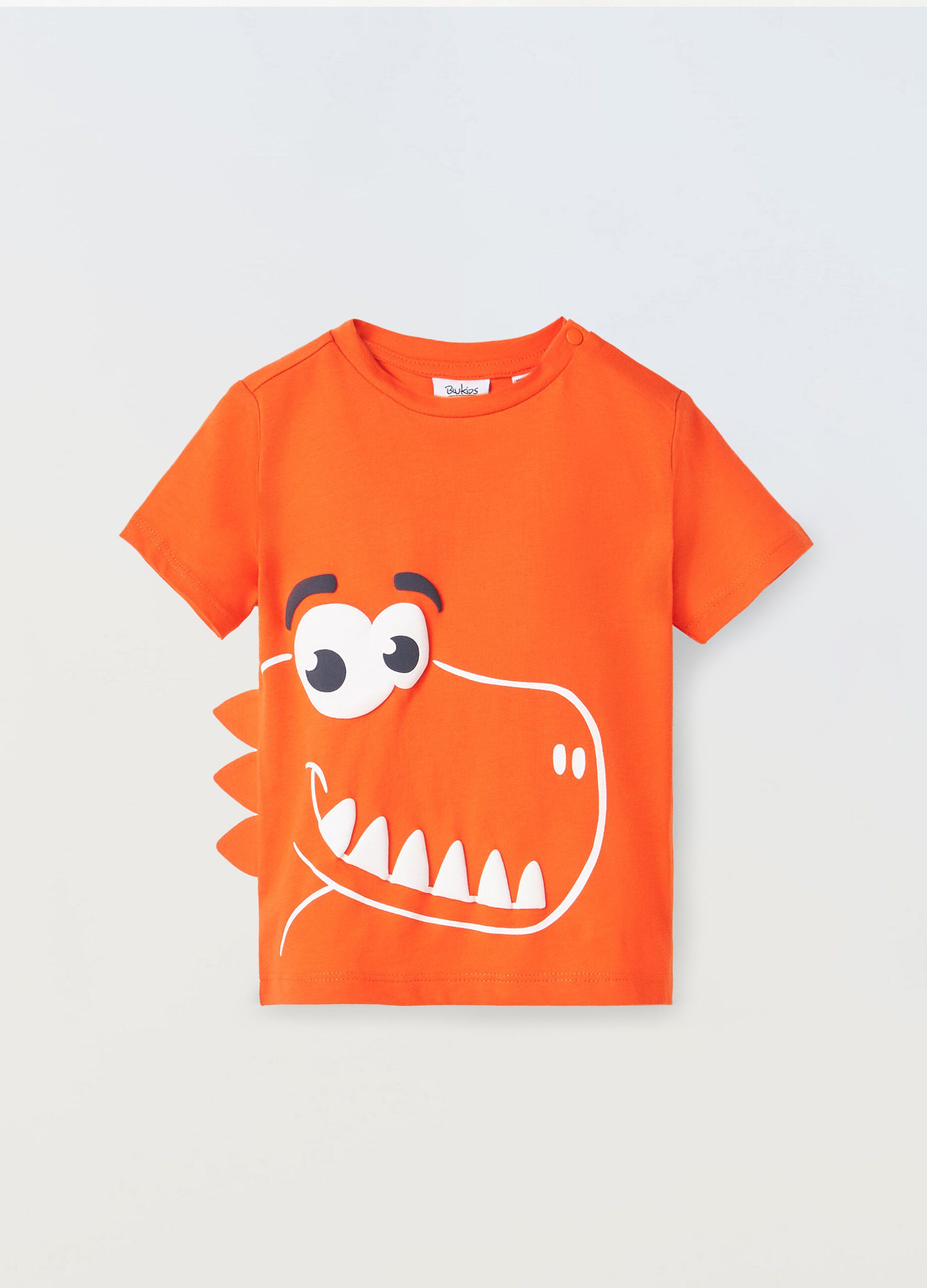 T-shirt in puro cotone con applicazione neonato