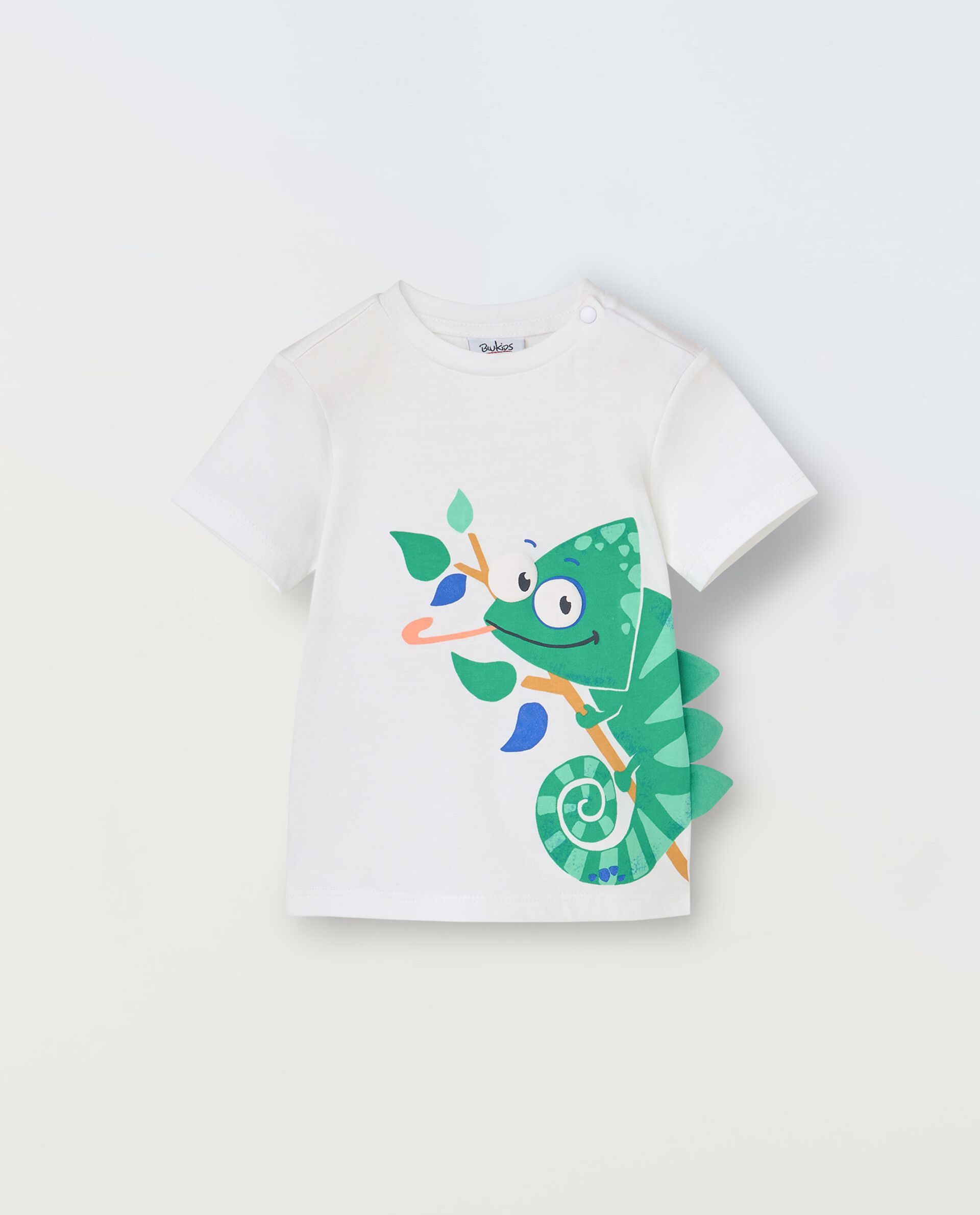 T-shirt in puro cotone con stampe neonato