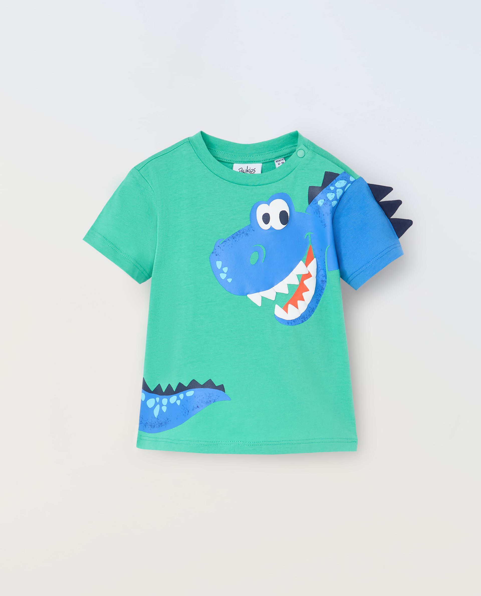 T-shirt in puro cotone con stampe neonato