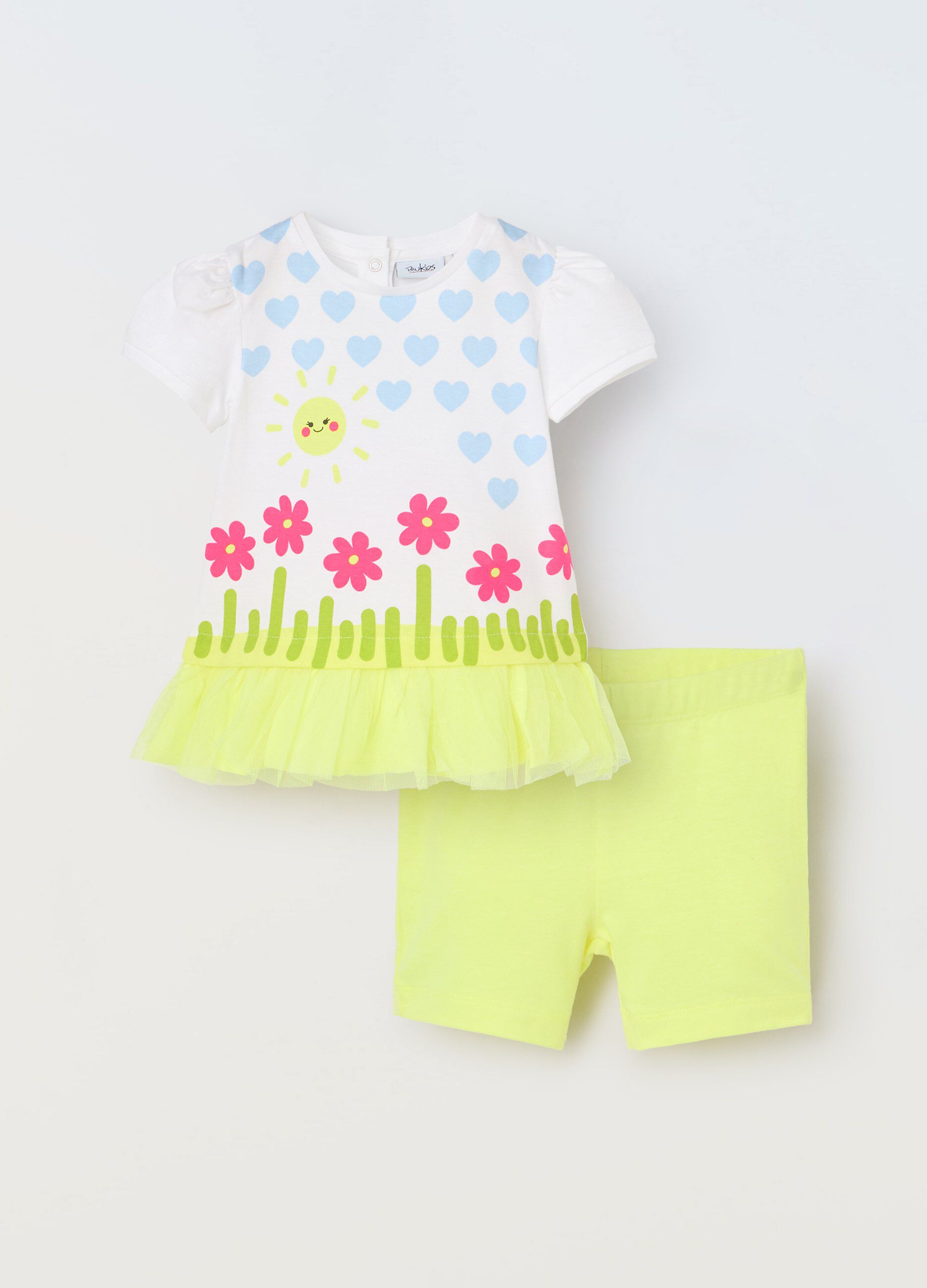 Jogging set in misto cotone neonata