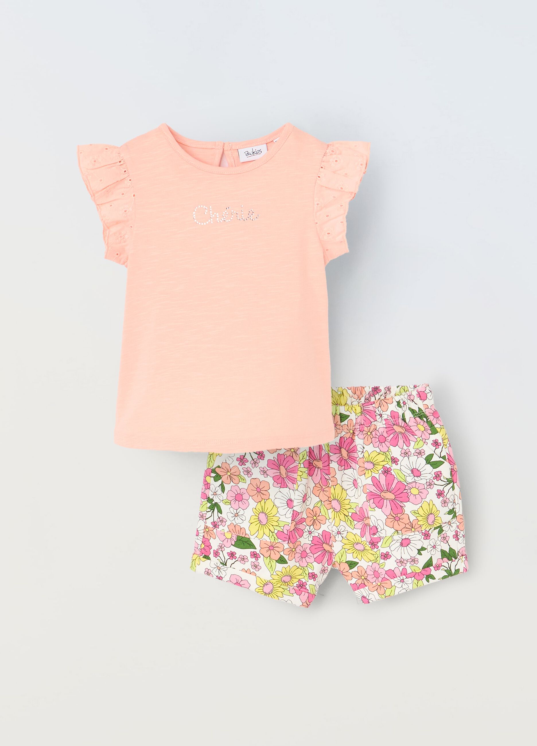 Jogging set in puro cotone neonata