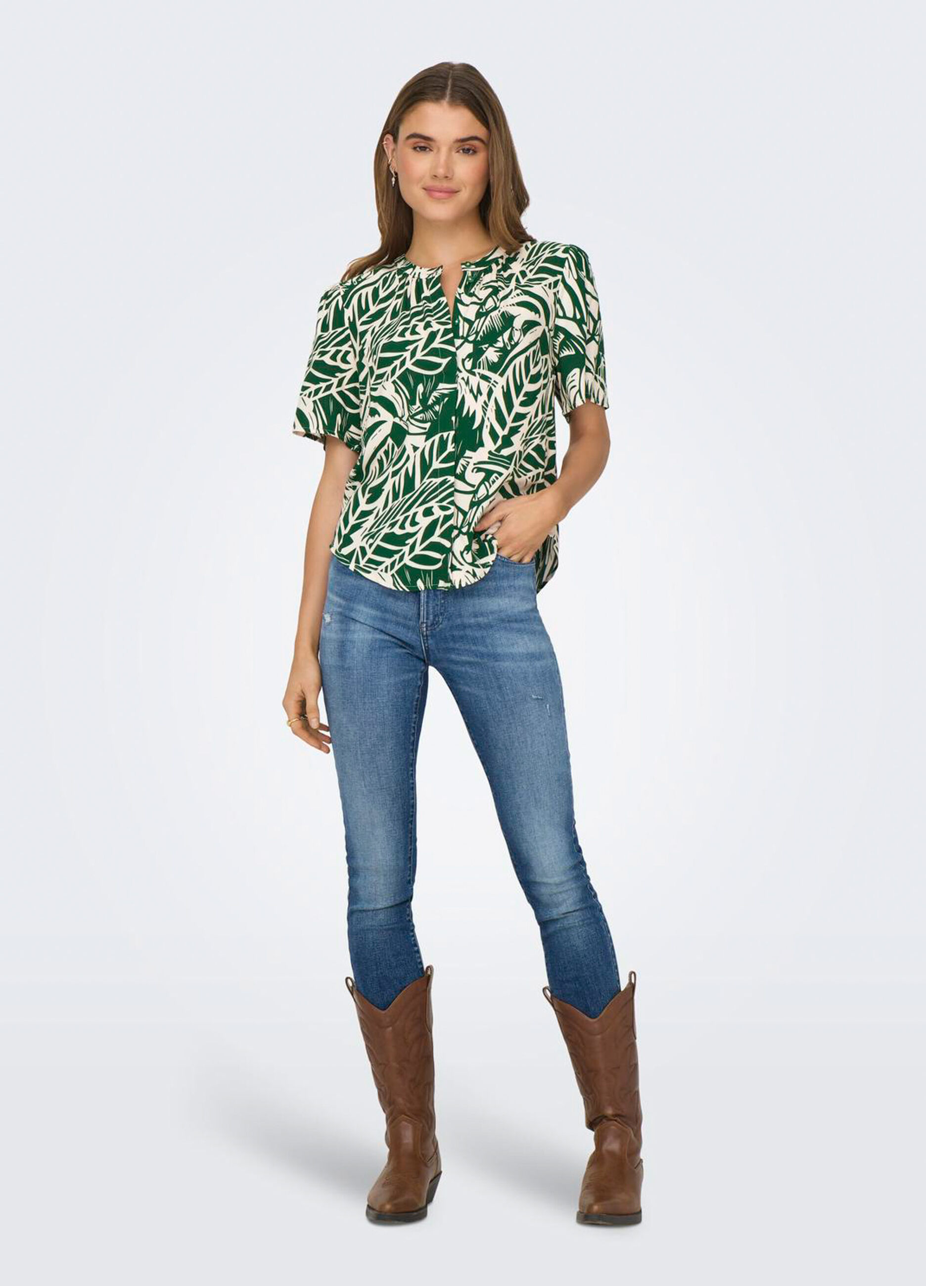 Camicia con stampa donna