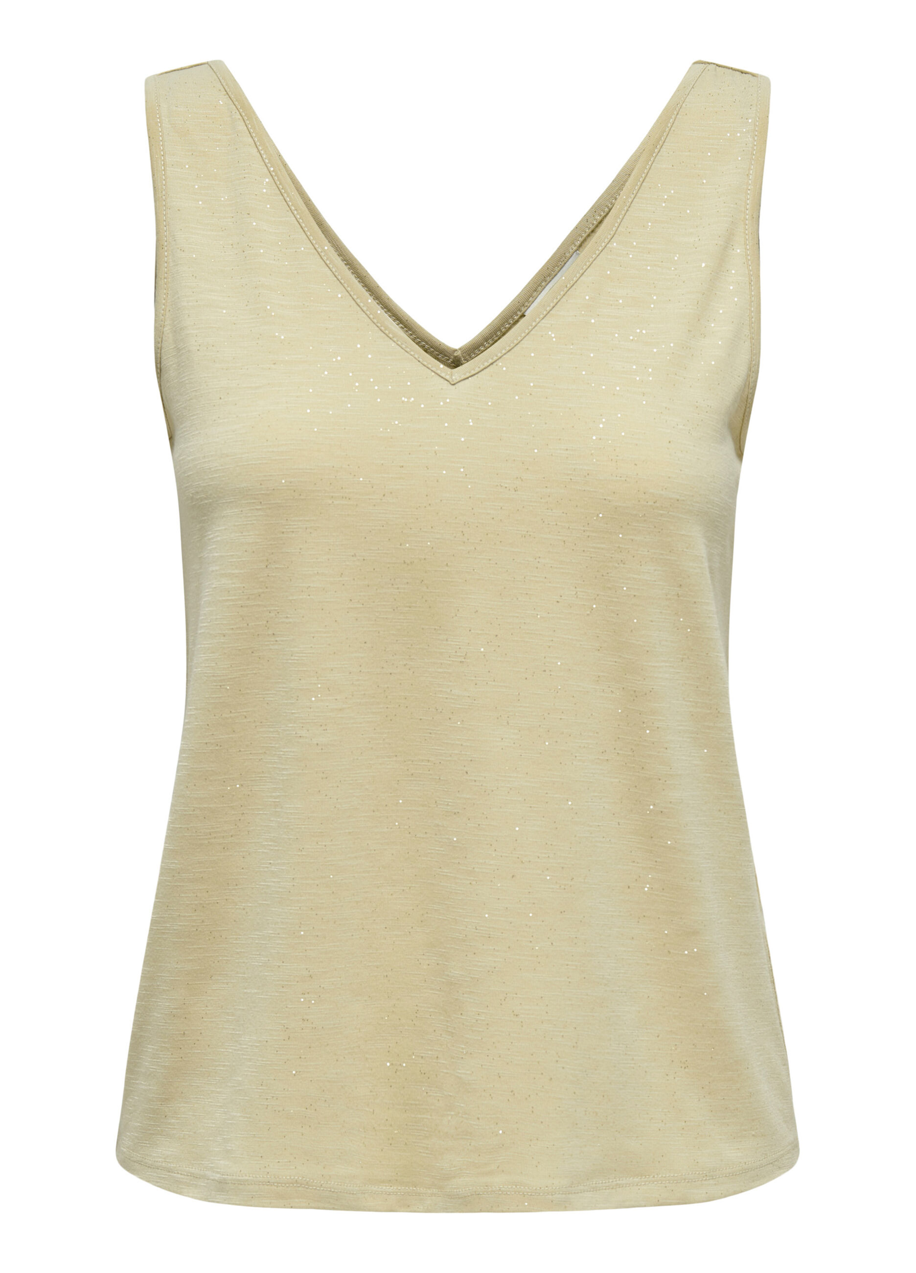 Canotta con glitter donna